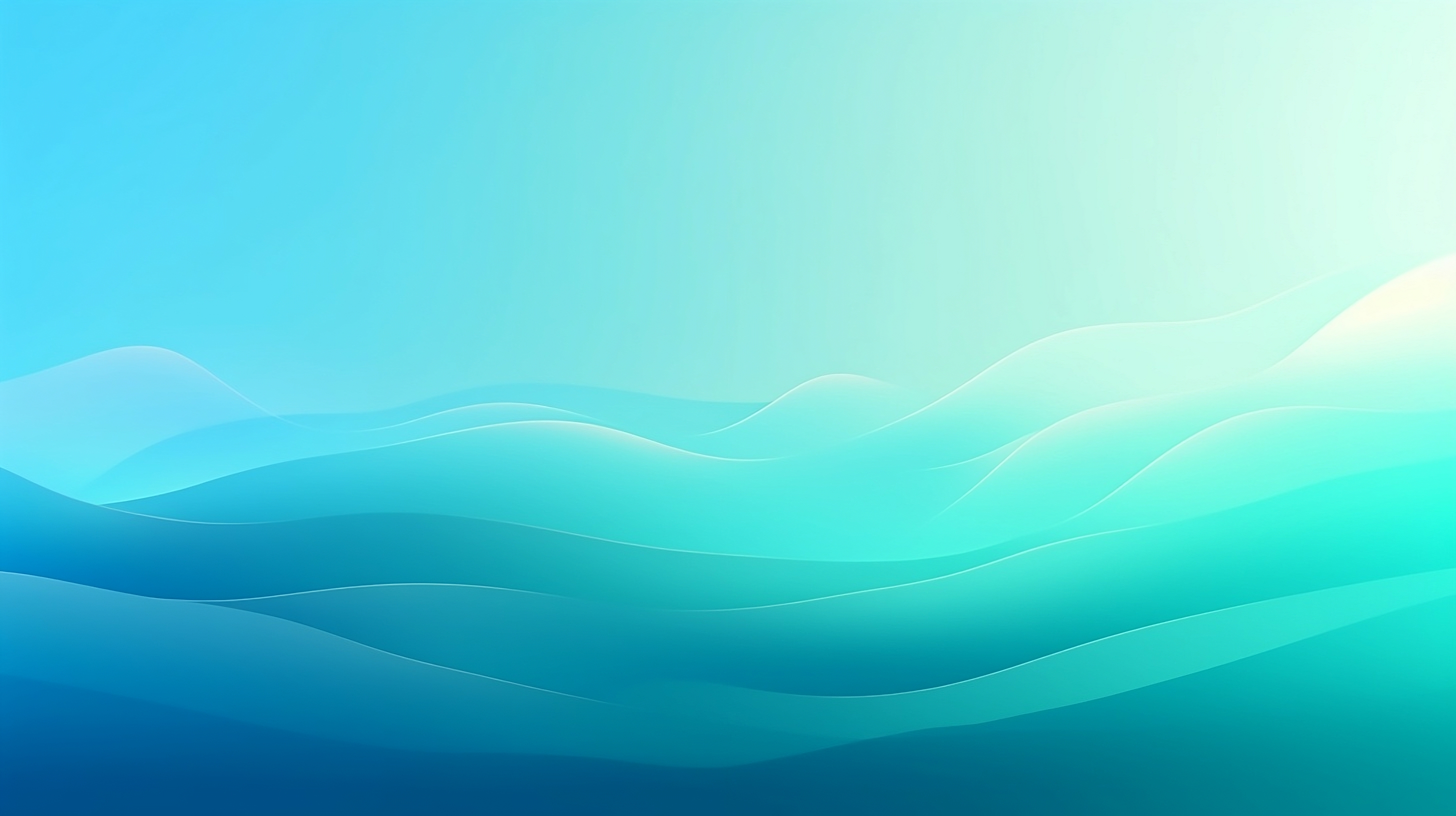 Abstract waves, light blue light cyan gradient color background