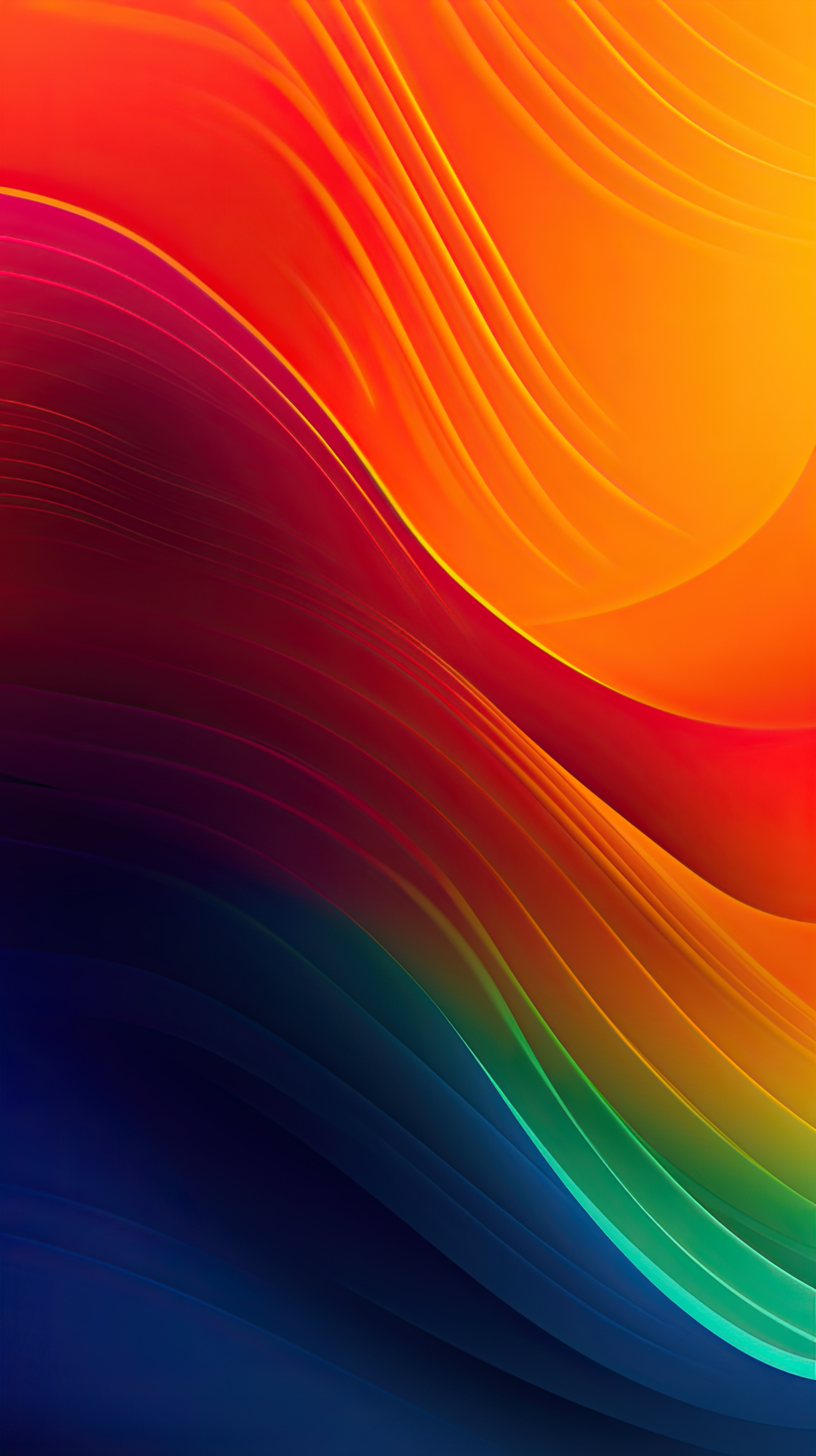 Colorful Waves Background , Abstract Art Wallpaper, Mobile wallpaper