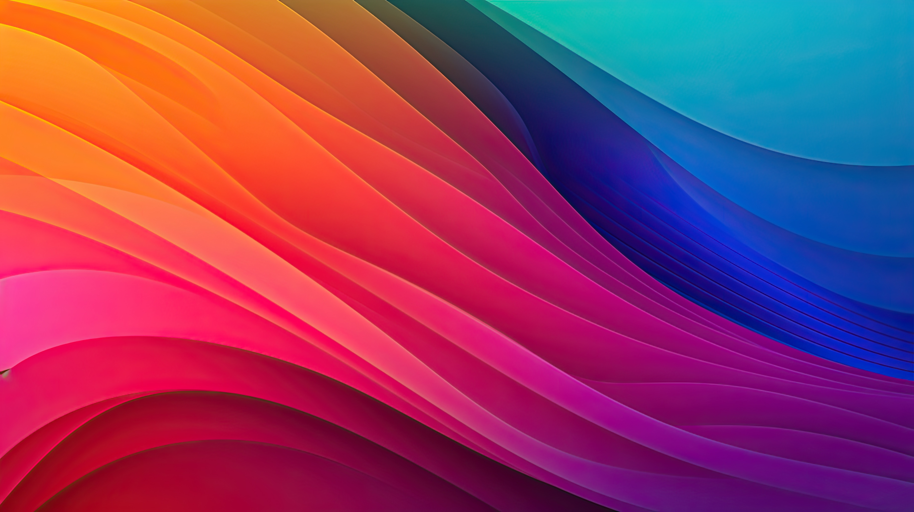 Colorful Waves Background , Abstract Art Wallpaper