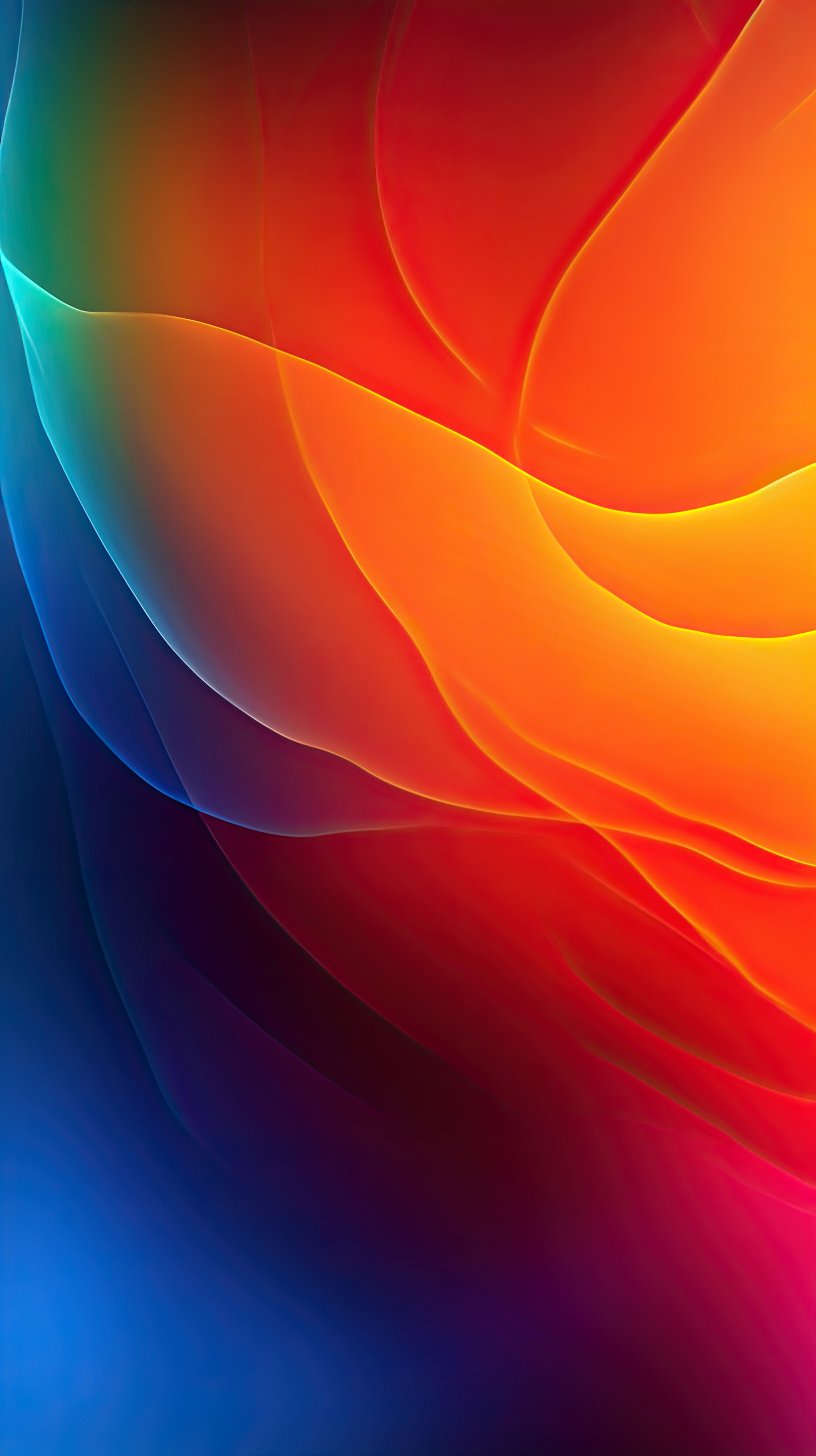 Colorful Waves Background , Abstract Art Wallpaper, Mobile wallpaper