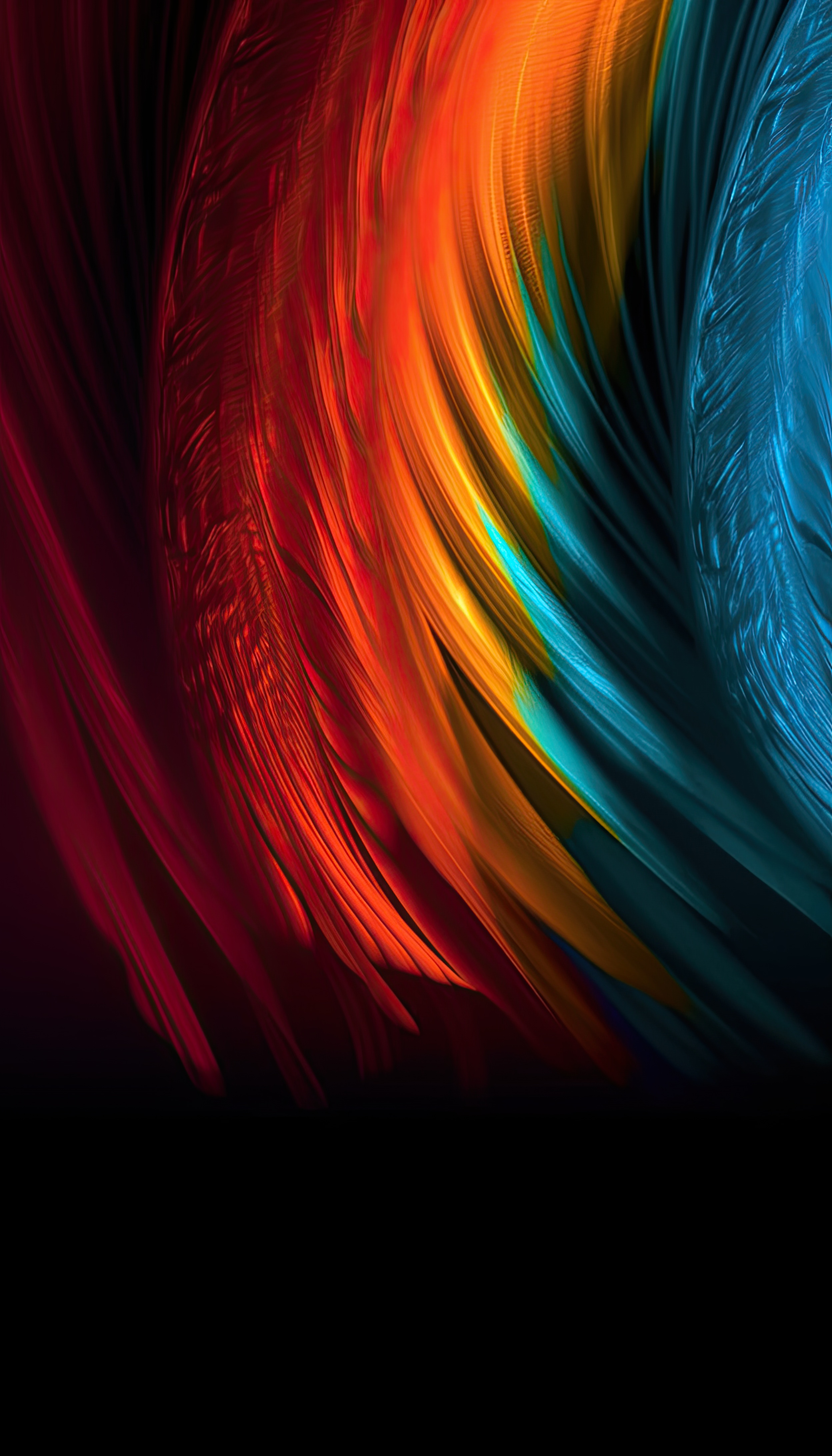 Modern colorful abstract on dark background