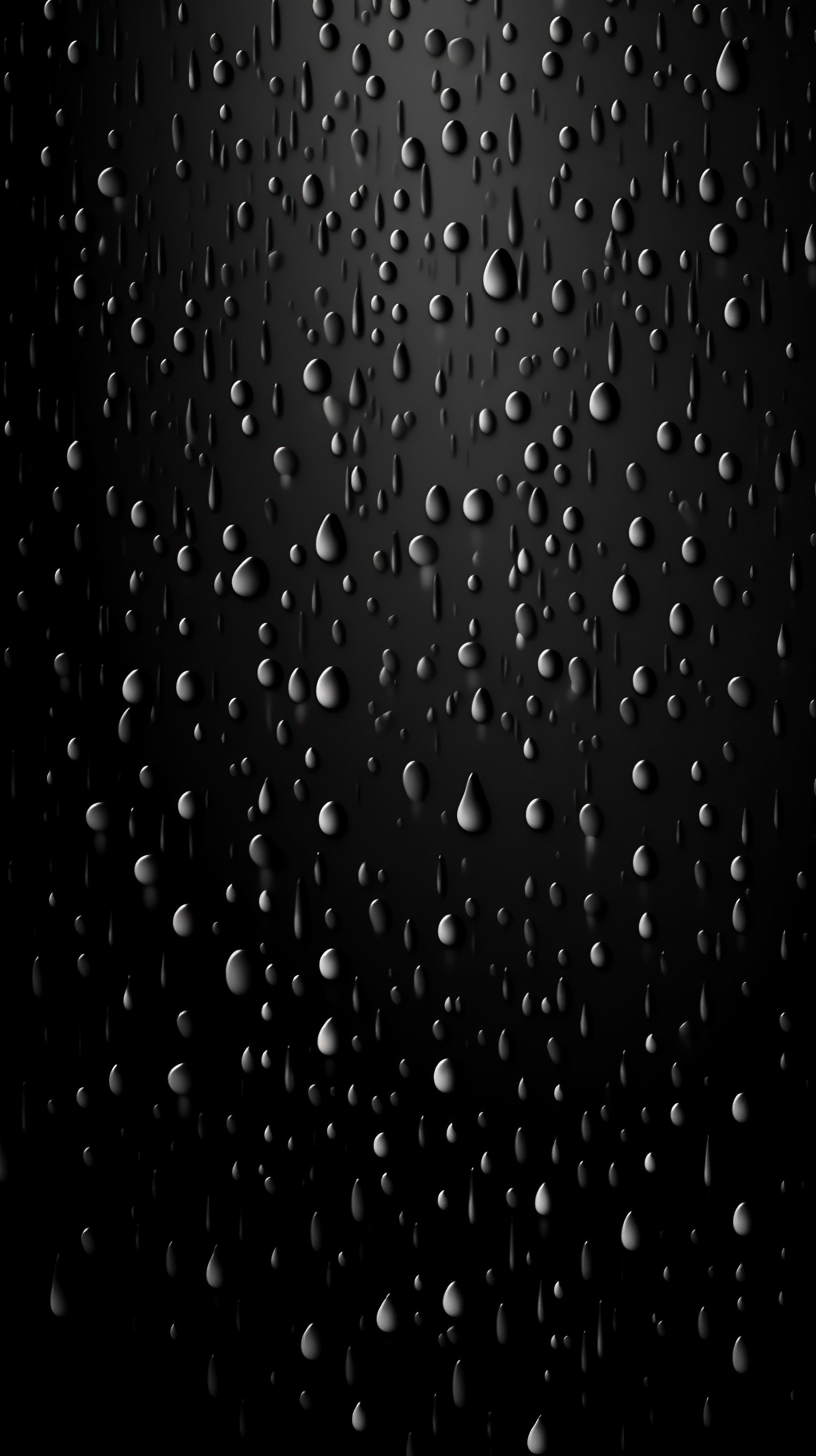 Small raindrops dark background