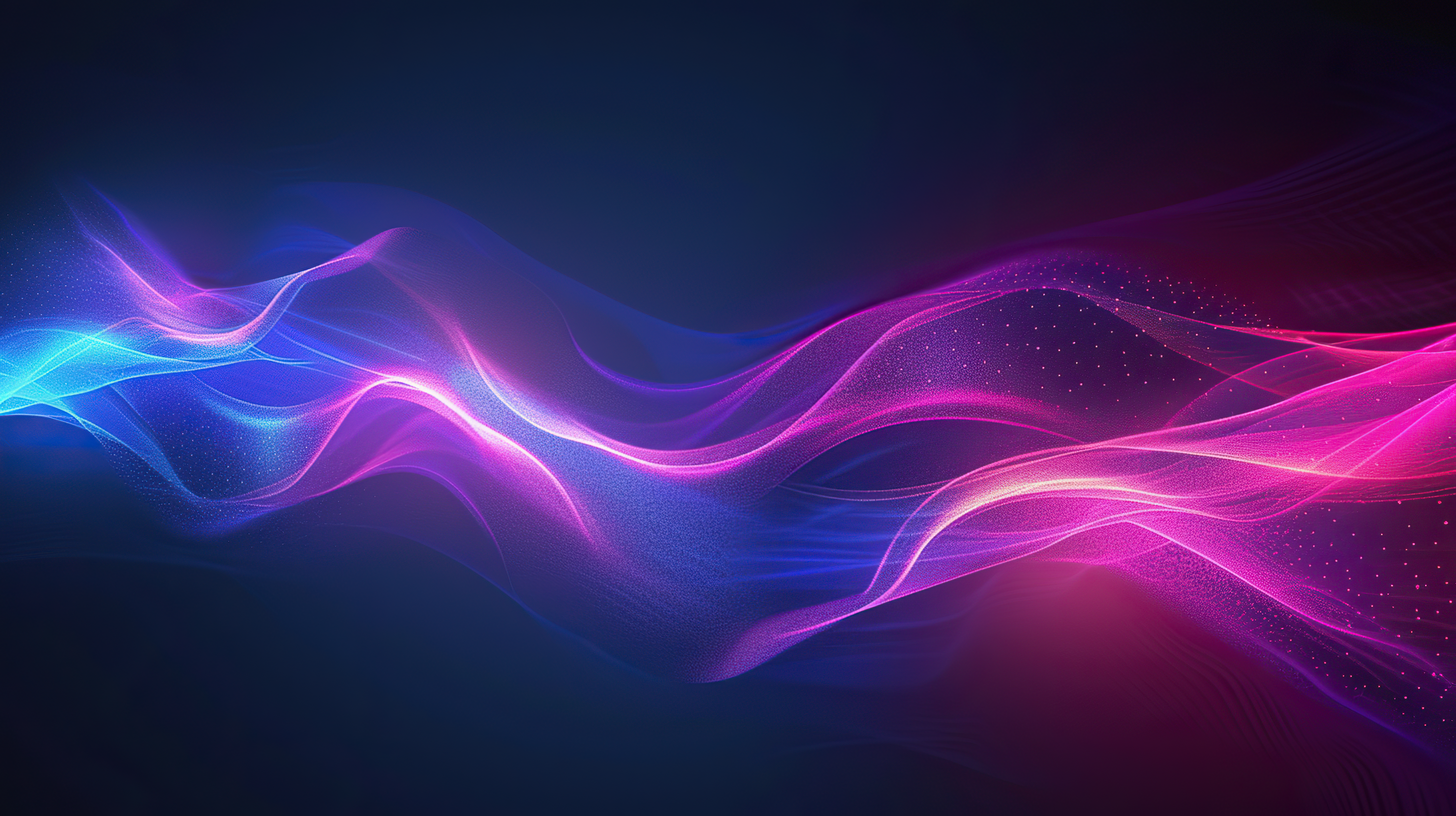 Abstract curved blue purple, pink line light effect