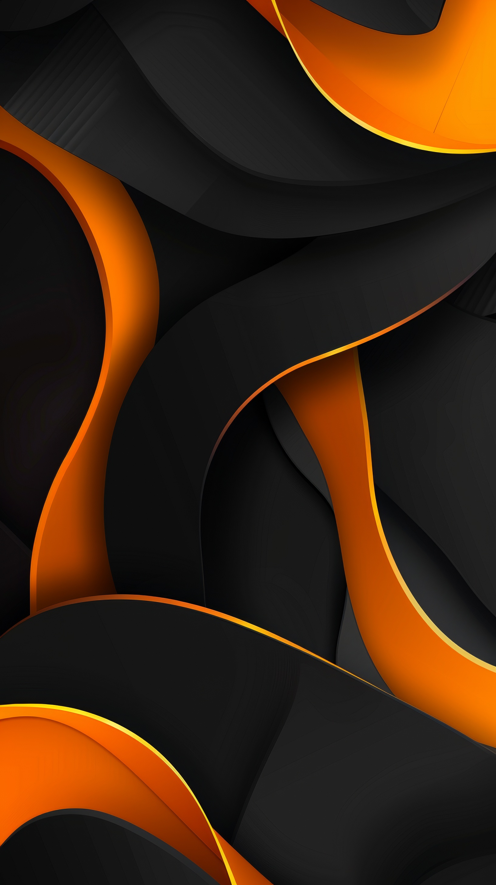 Abstract orange and black background