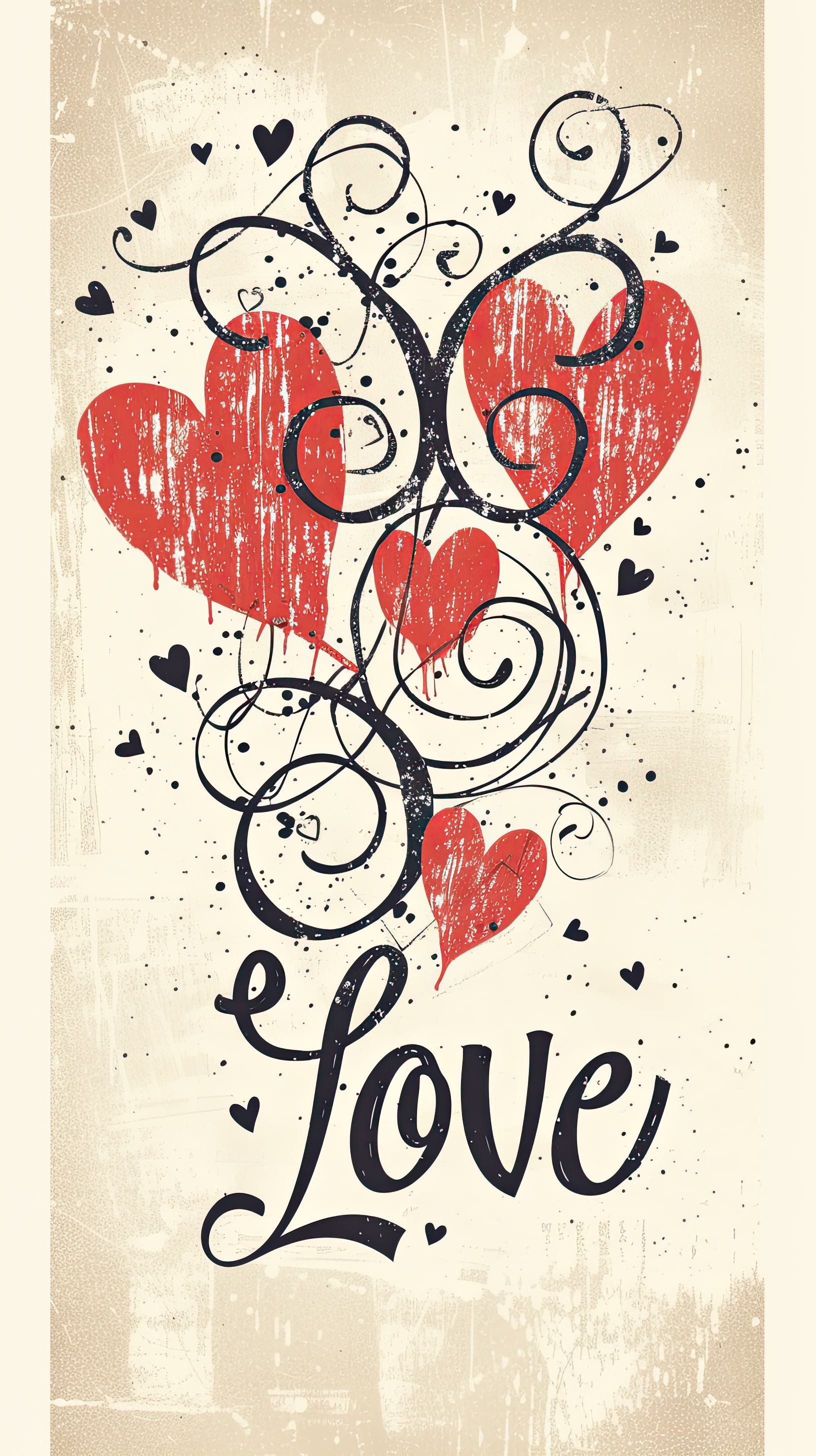 Heart and love illustration