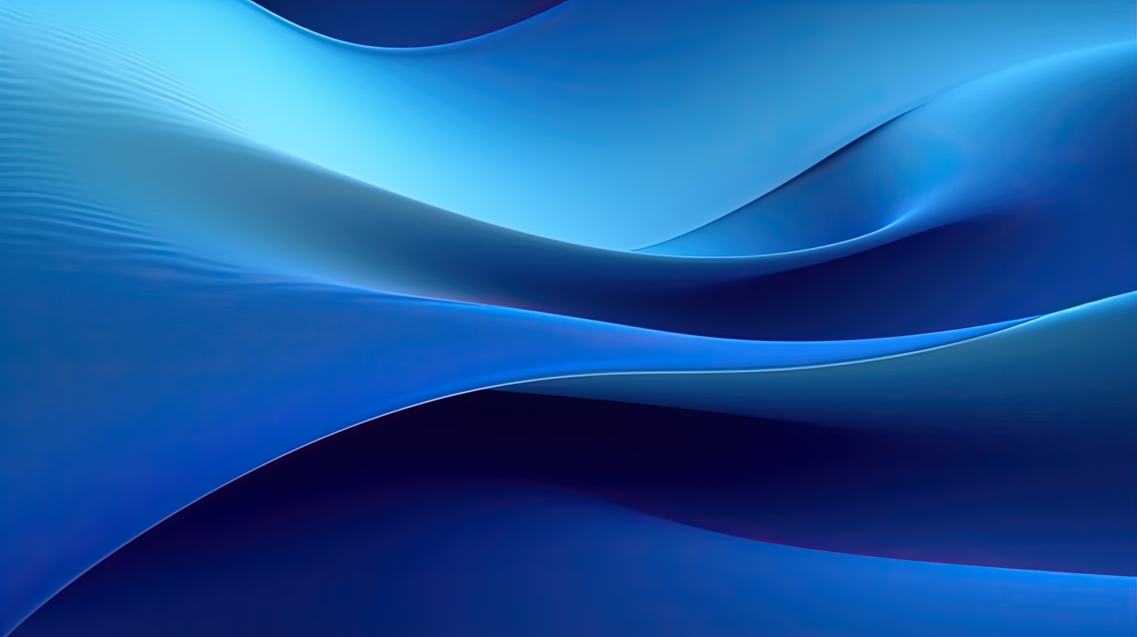 Modern abstract 3D backgound with blue wavy shapes