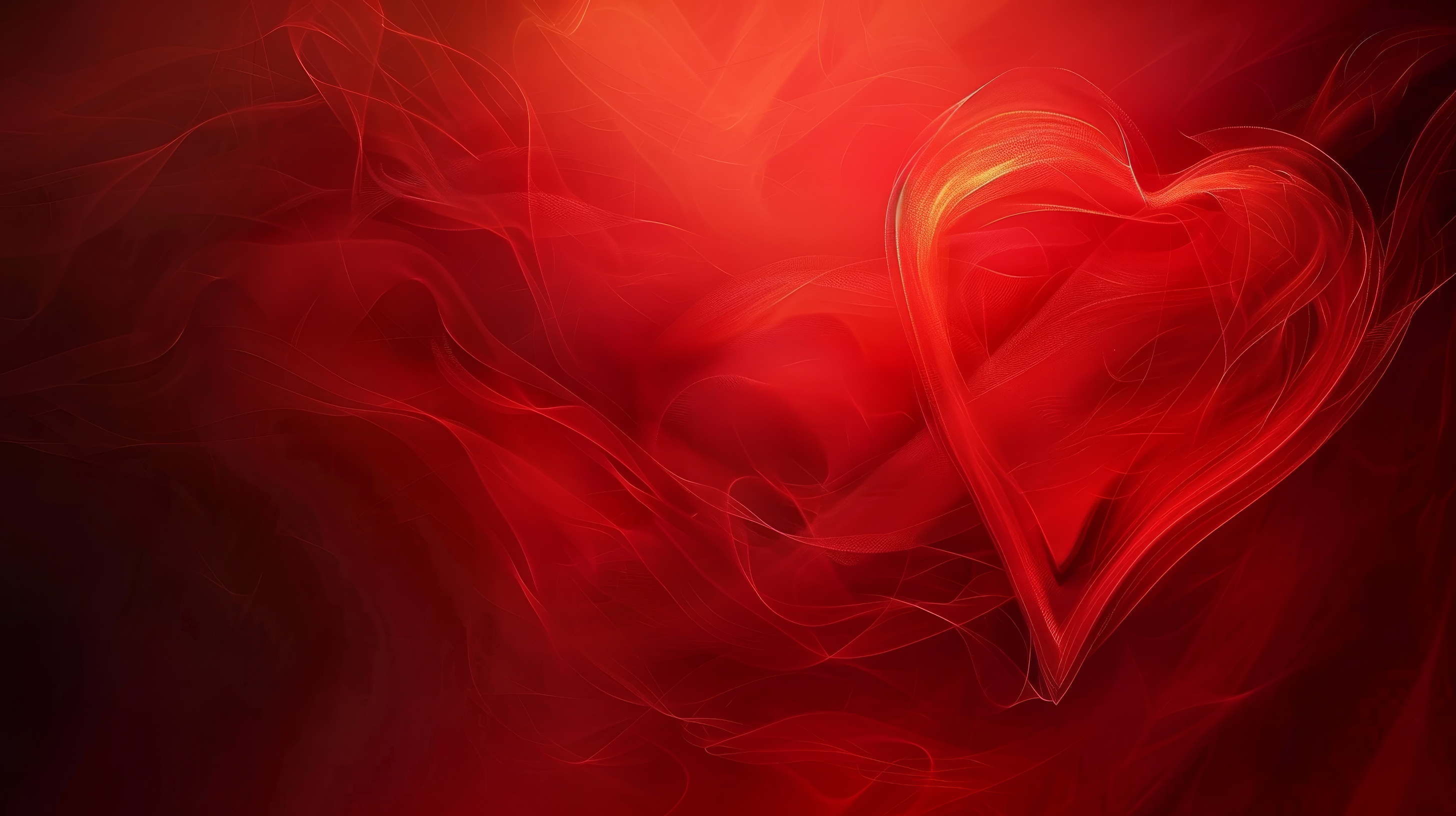 Red Valentine heart background