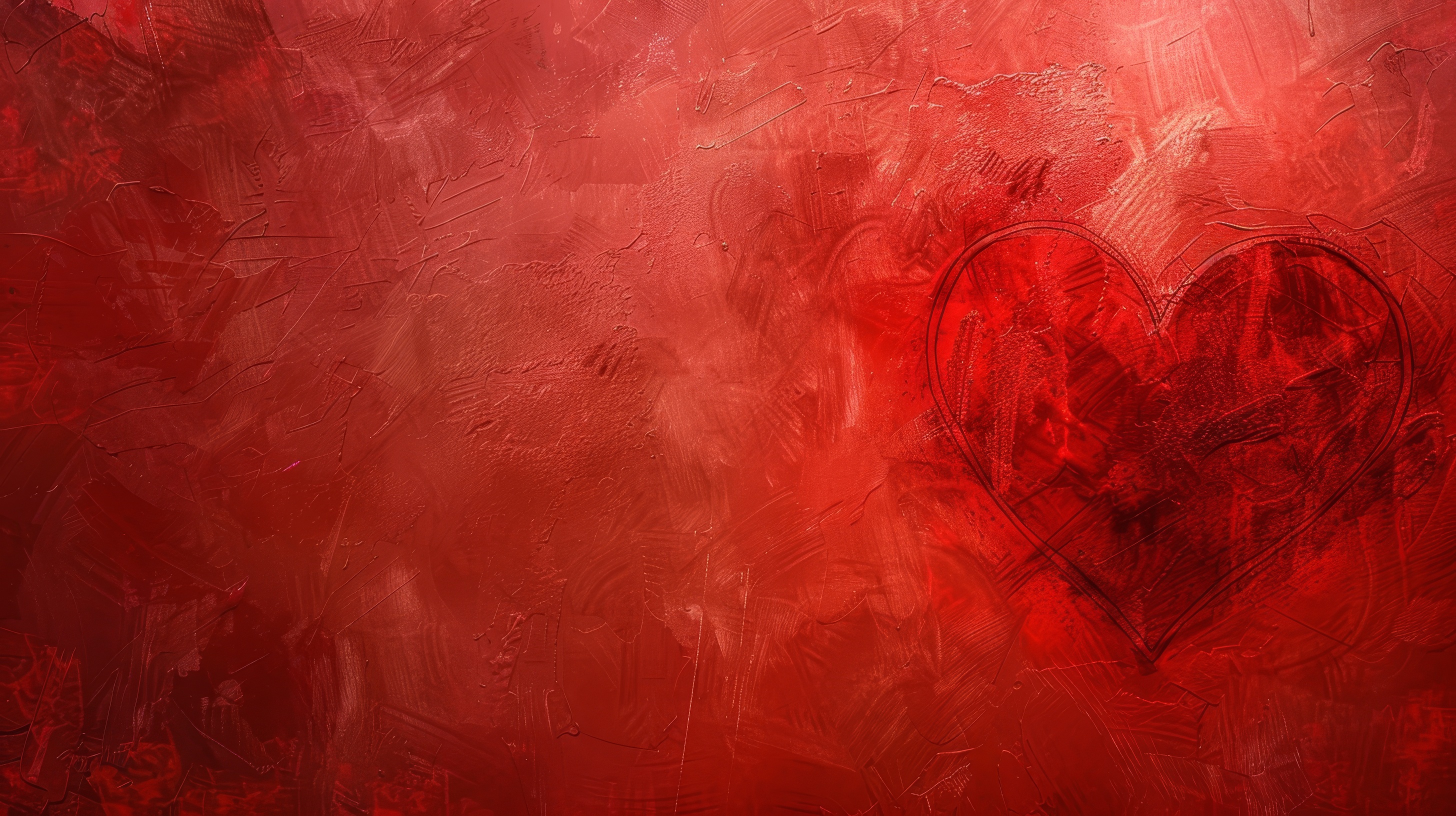 Red Valentine heart background