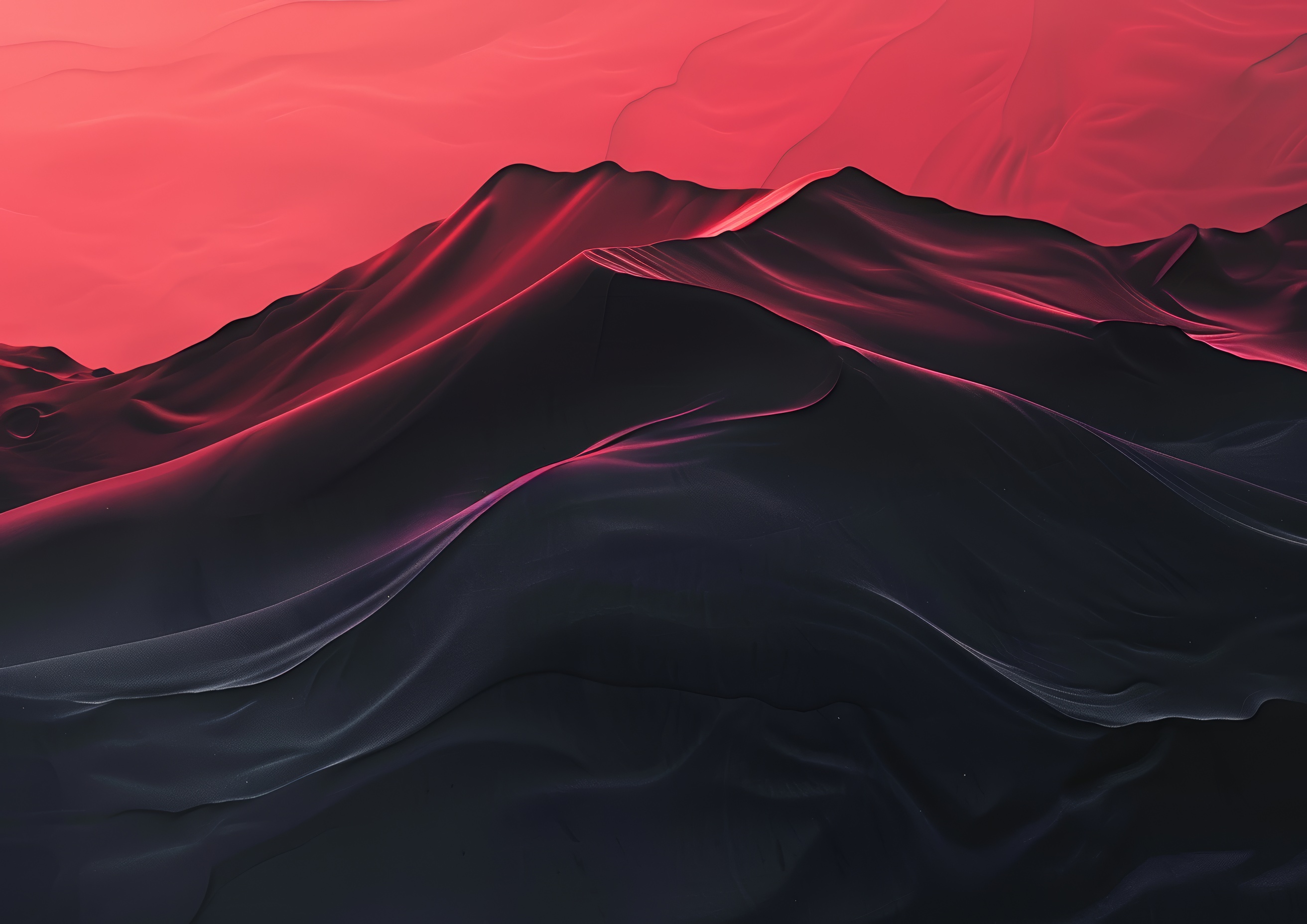 Retro themed abstract landscape