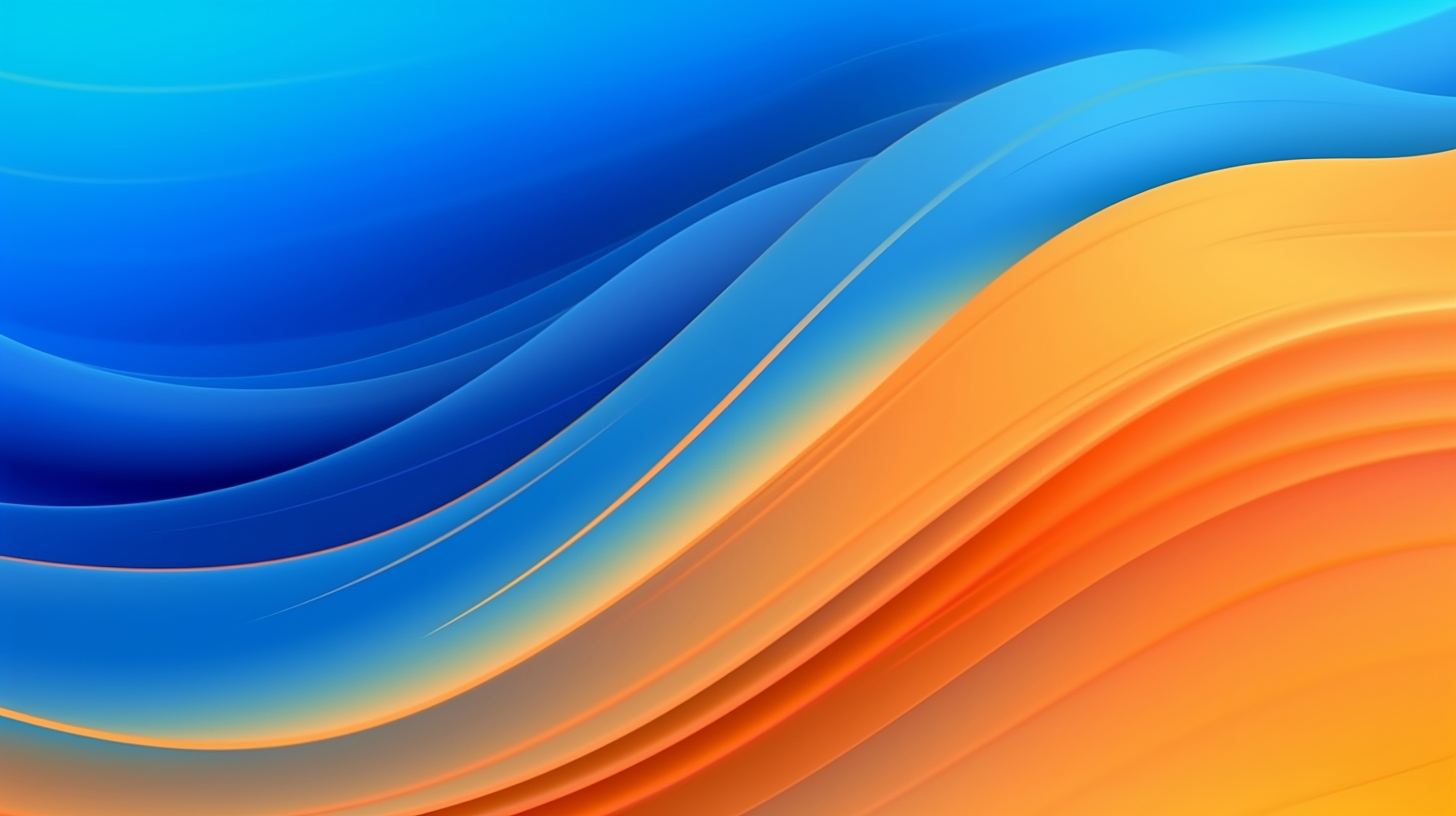 orange red blue abstract waves, gradient background