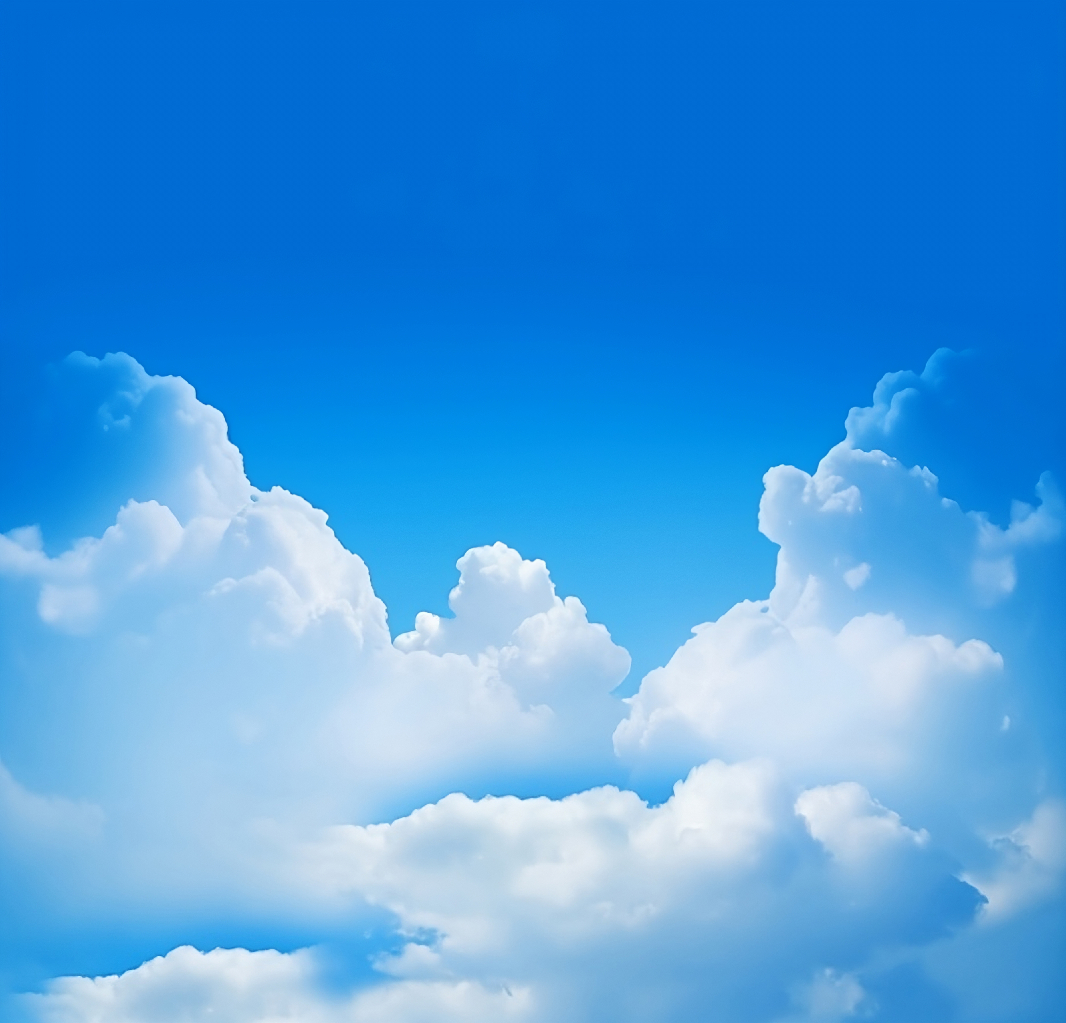 Beautiful soft clouds on blue sky, white clouds