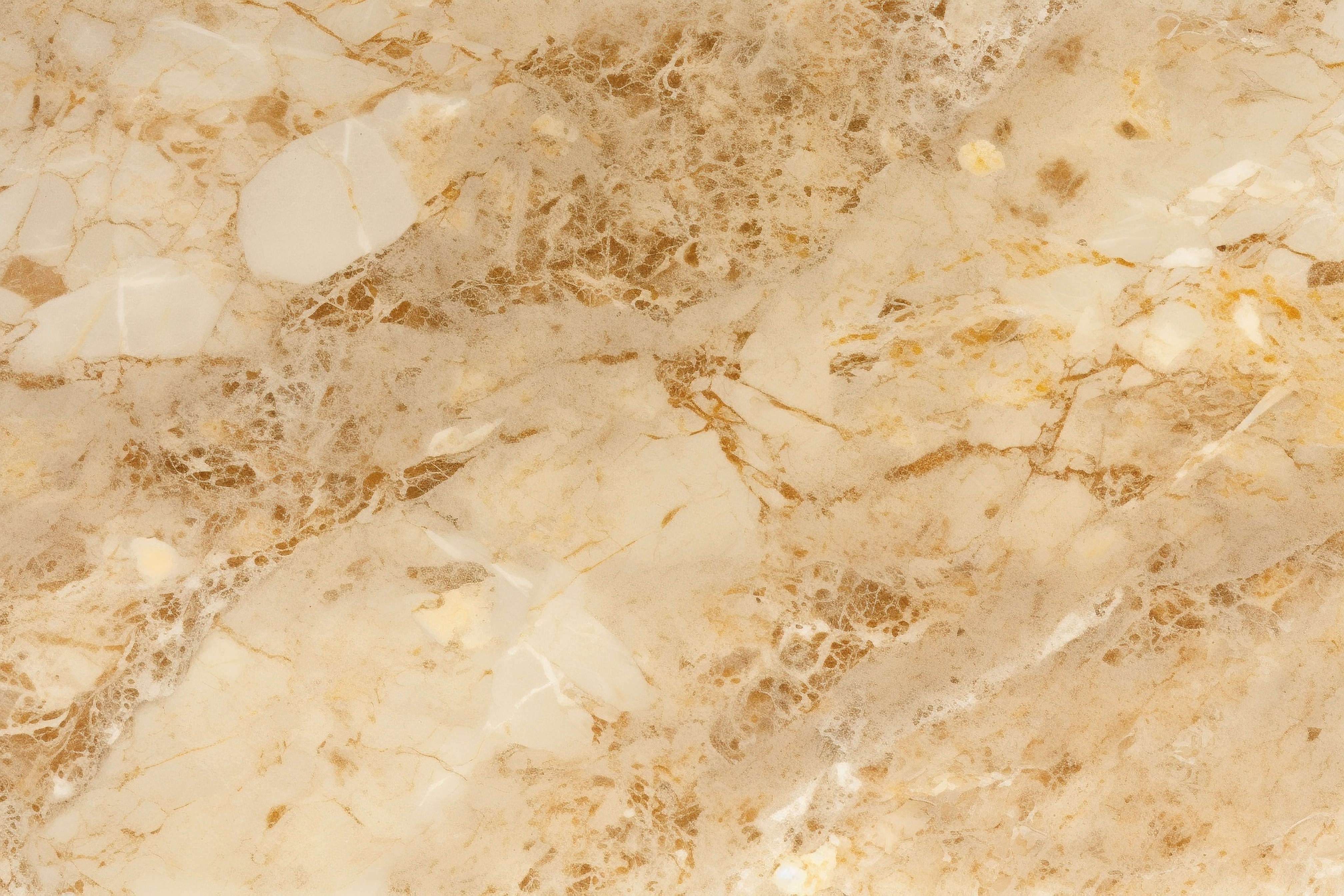Light cream marble with brown and gold flecks texture background