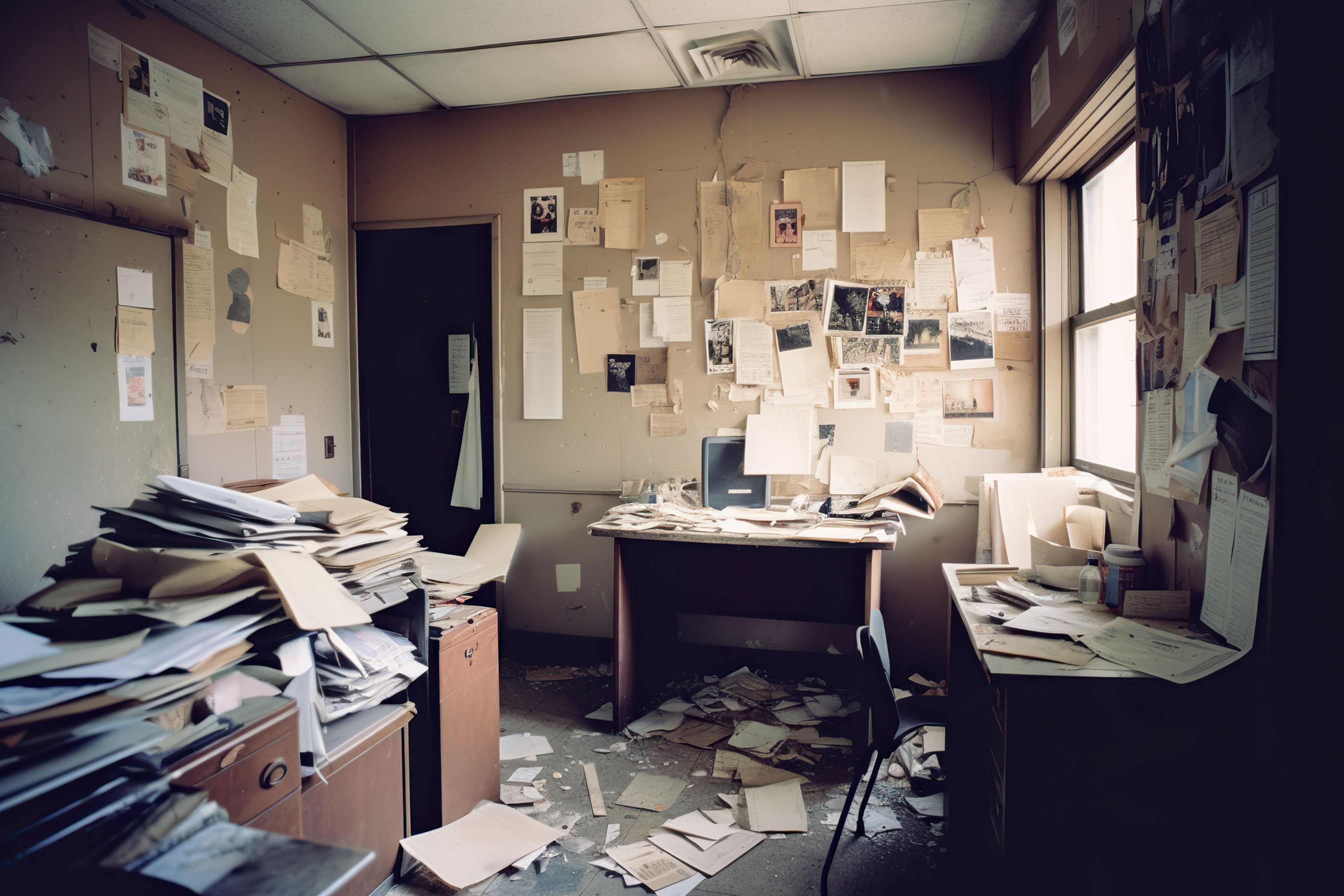 Small abandoned office