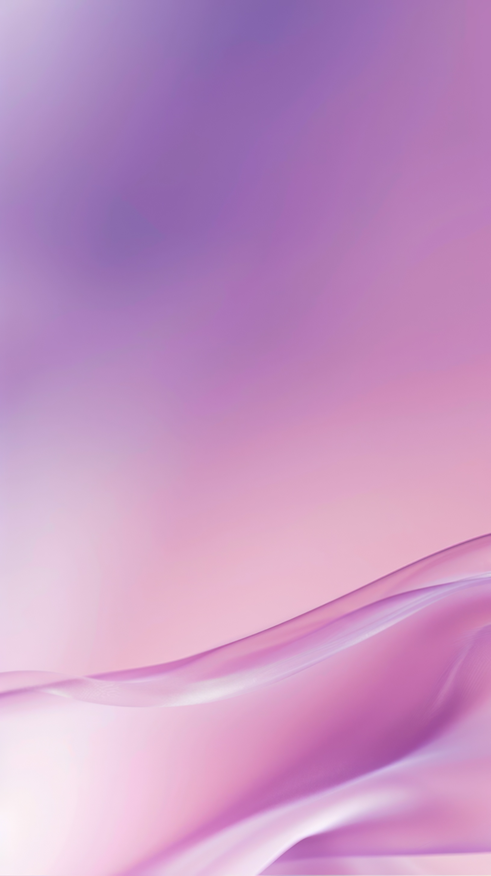 Abstract pink purple peach gradient background with falling waves