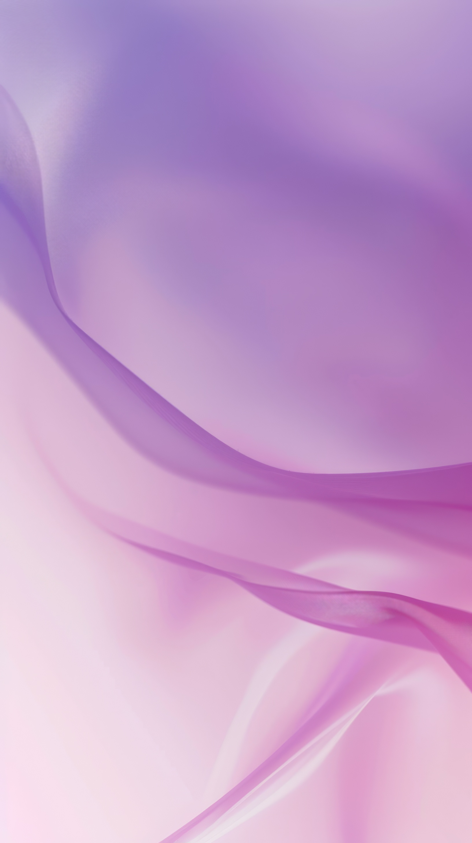 Abstract pink purple peach gradient background with falling waves