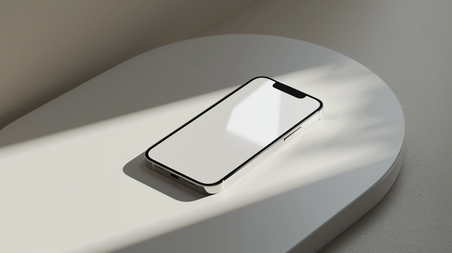 Apple iPhone mockup, ai generative