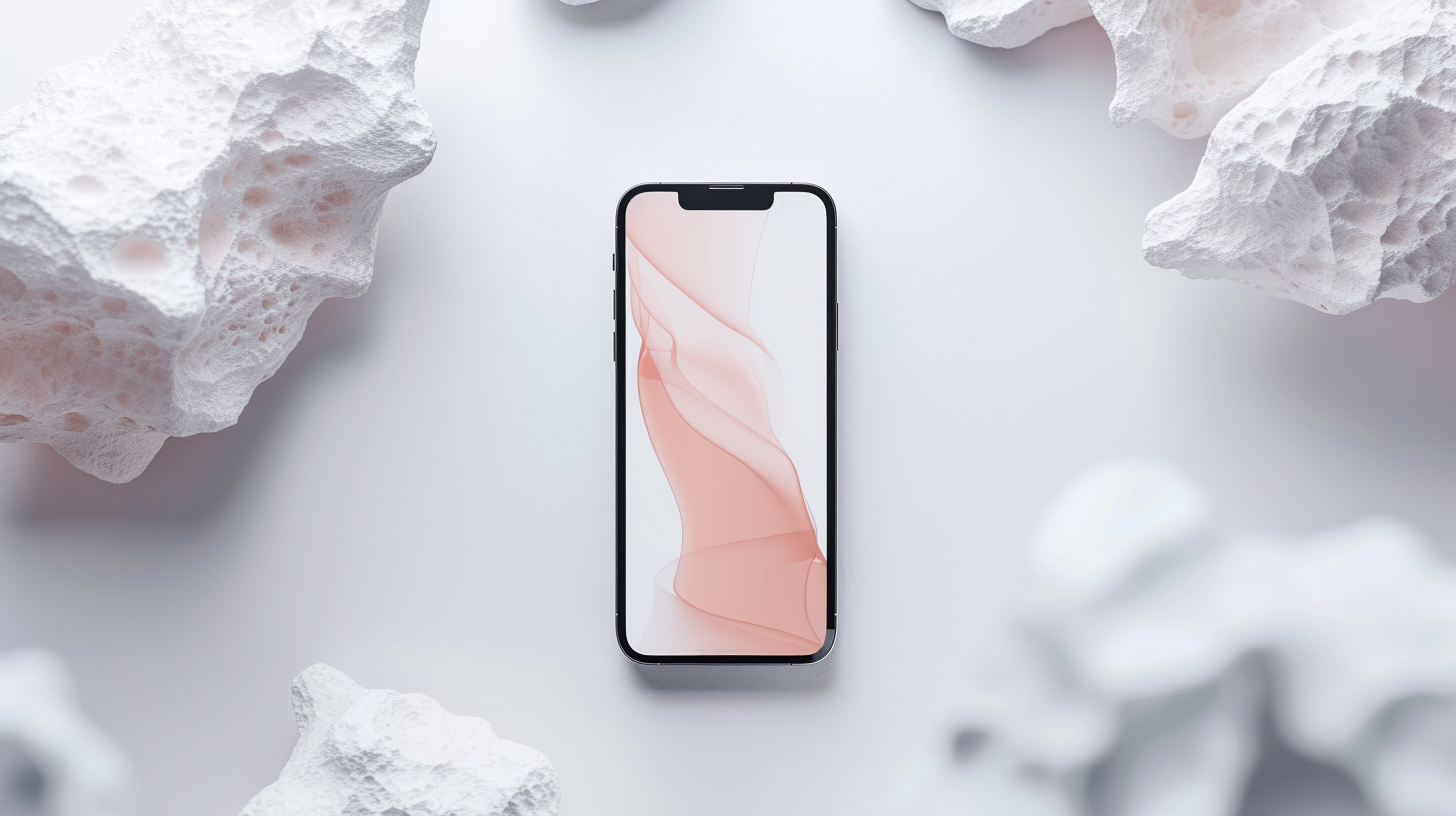 Apple iPhone mockup, ai generative