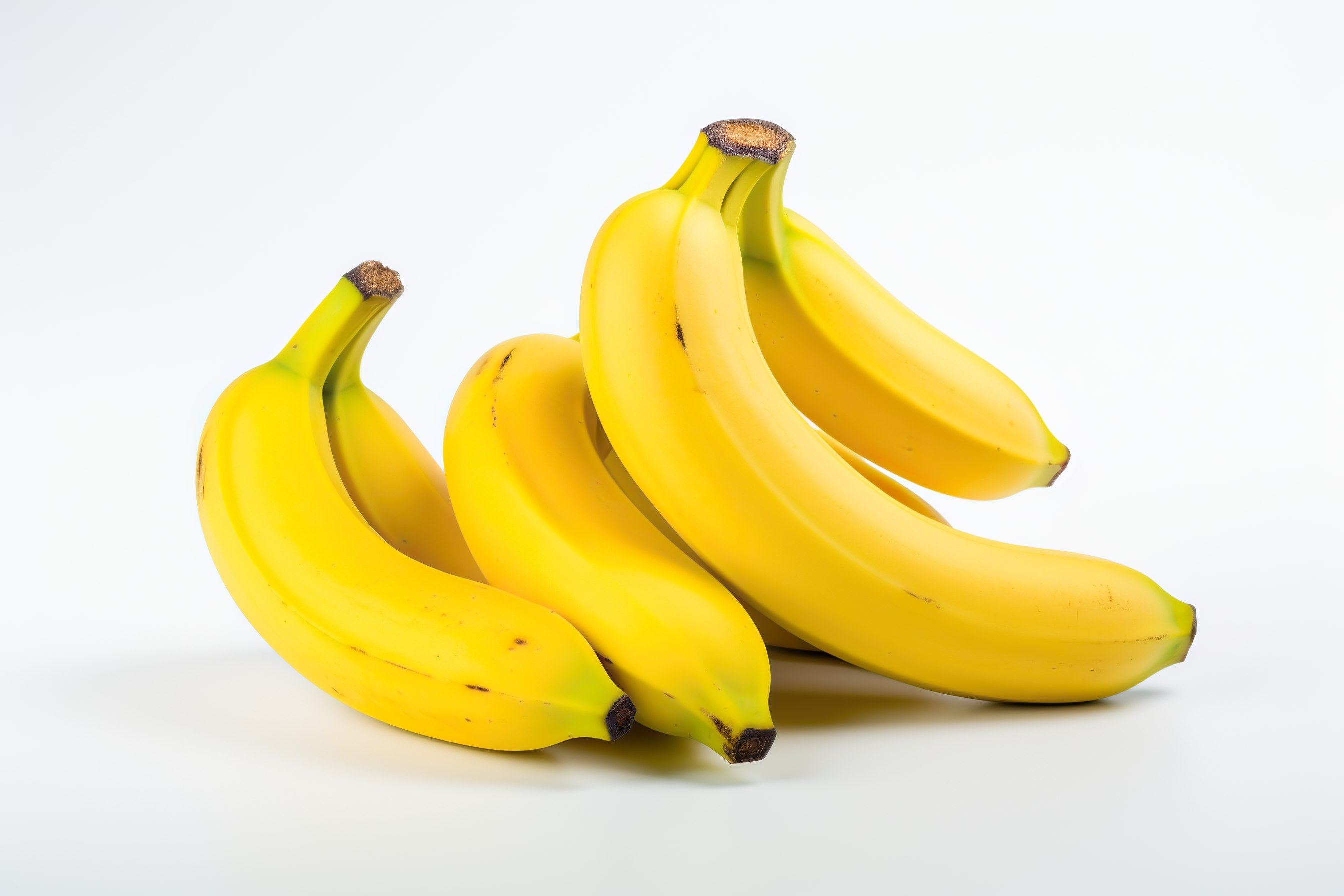 Bunch of bananas isolated on white background