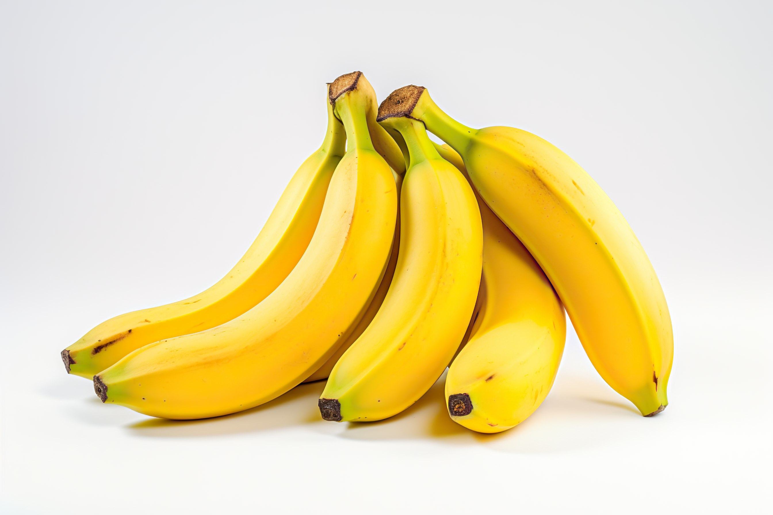 Bunch of bananas isolated on white background