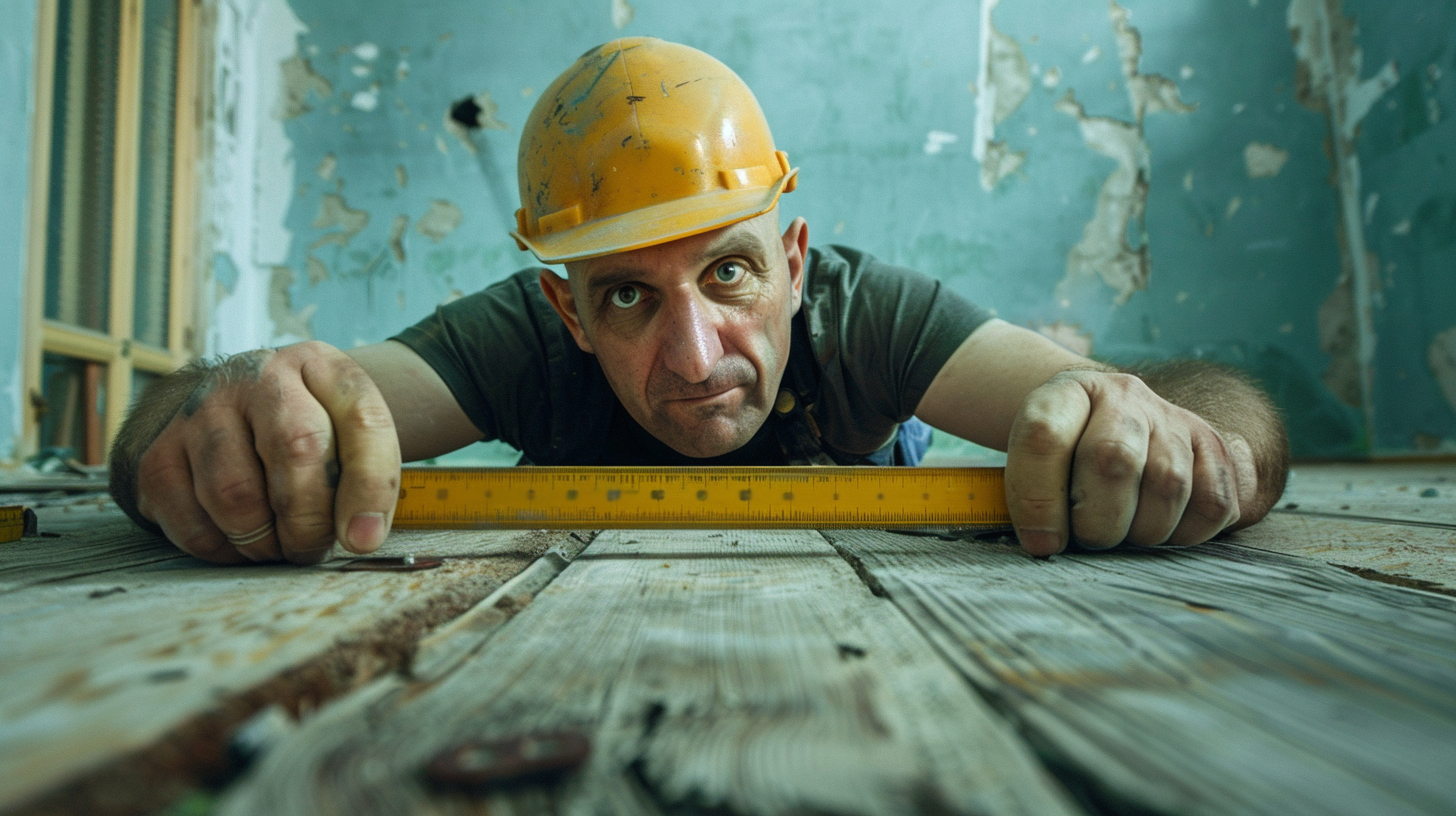 Construction worker, with a construction helmet, Generative AI