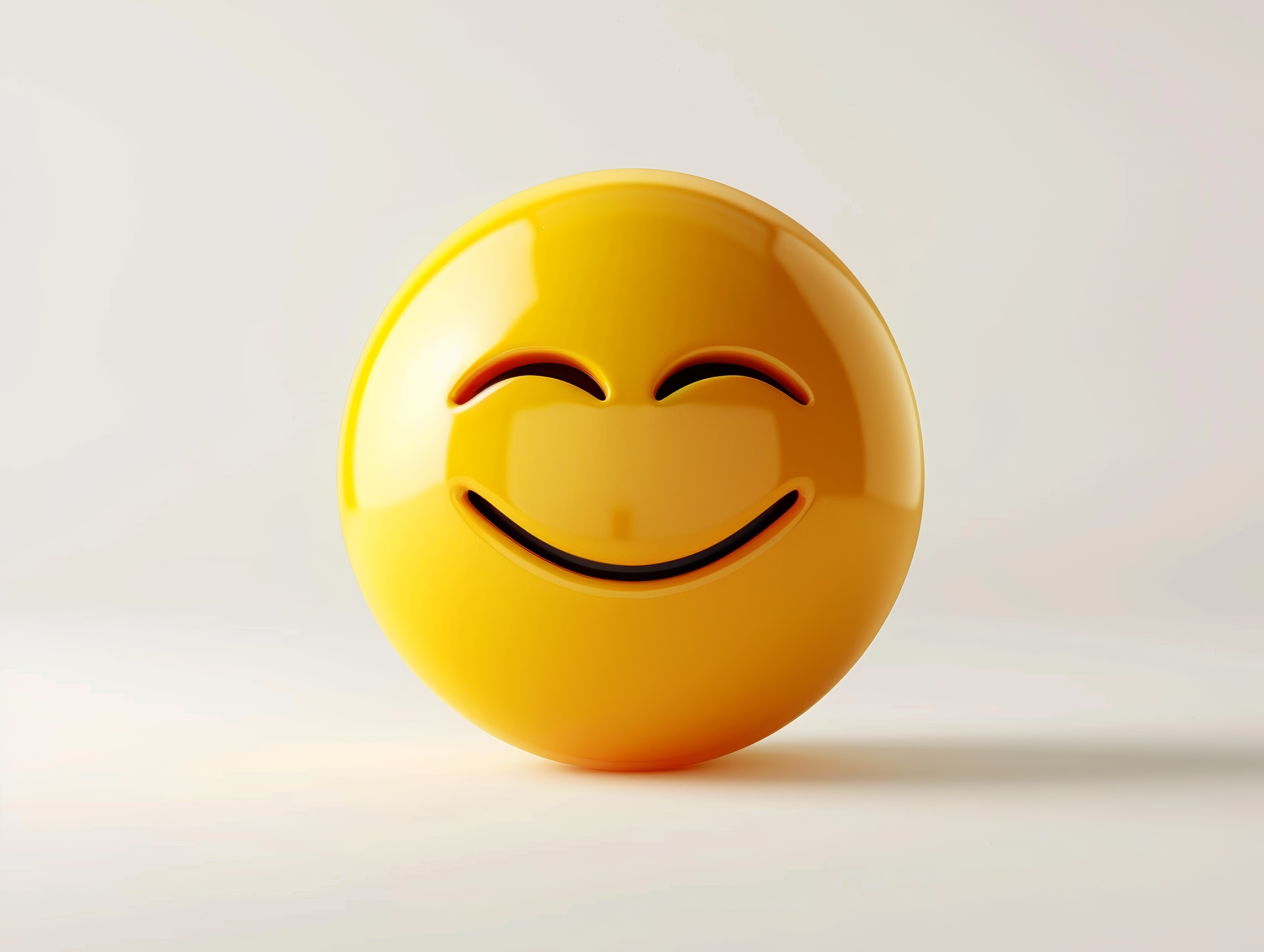 Cute smiling emoticon, emoji, smiley