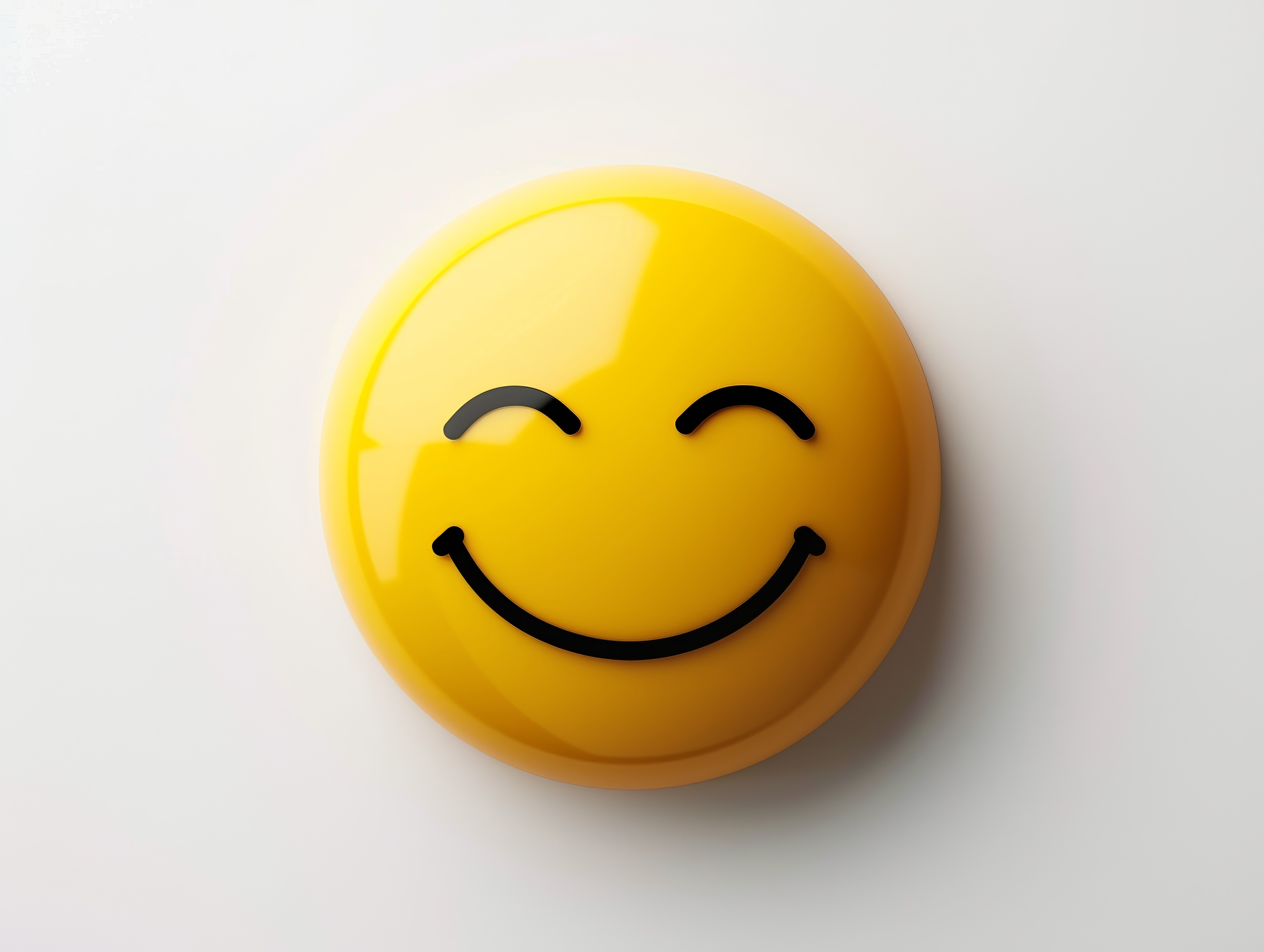 Cute smiling emoticon, emoji, smiley