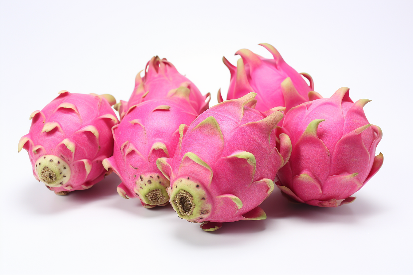 Dragon fruit isolated on white background