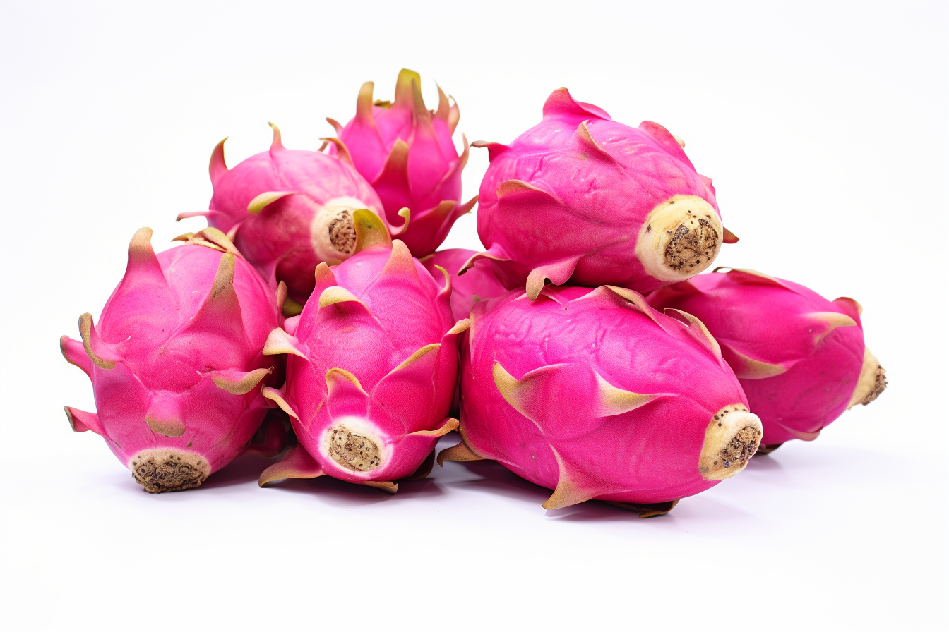 Dragon fruit isolated on white background