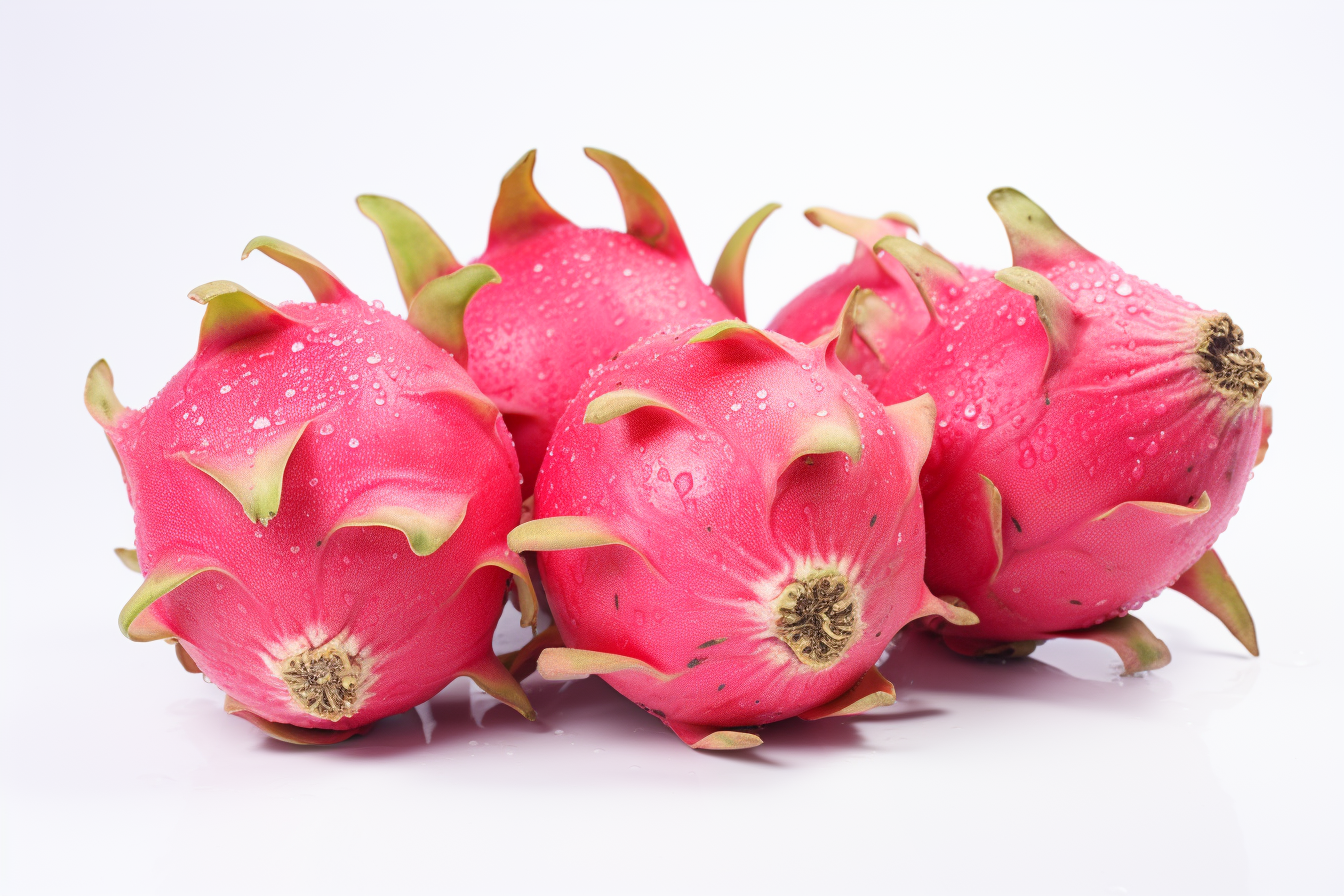 Dragon fruit isolated on white background