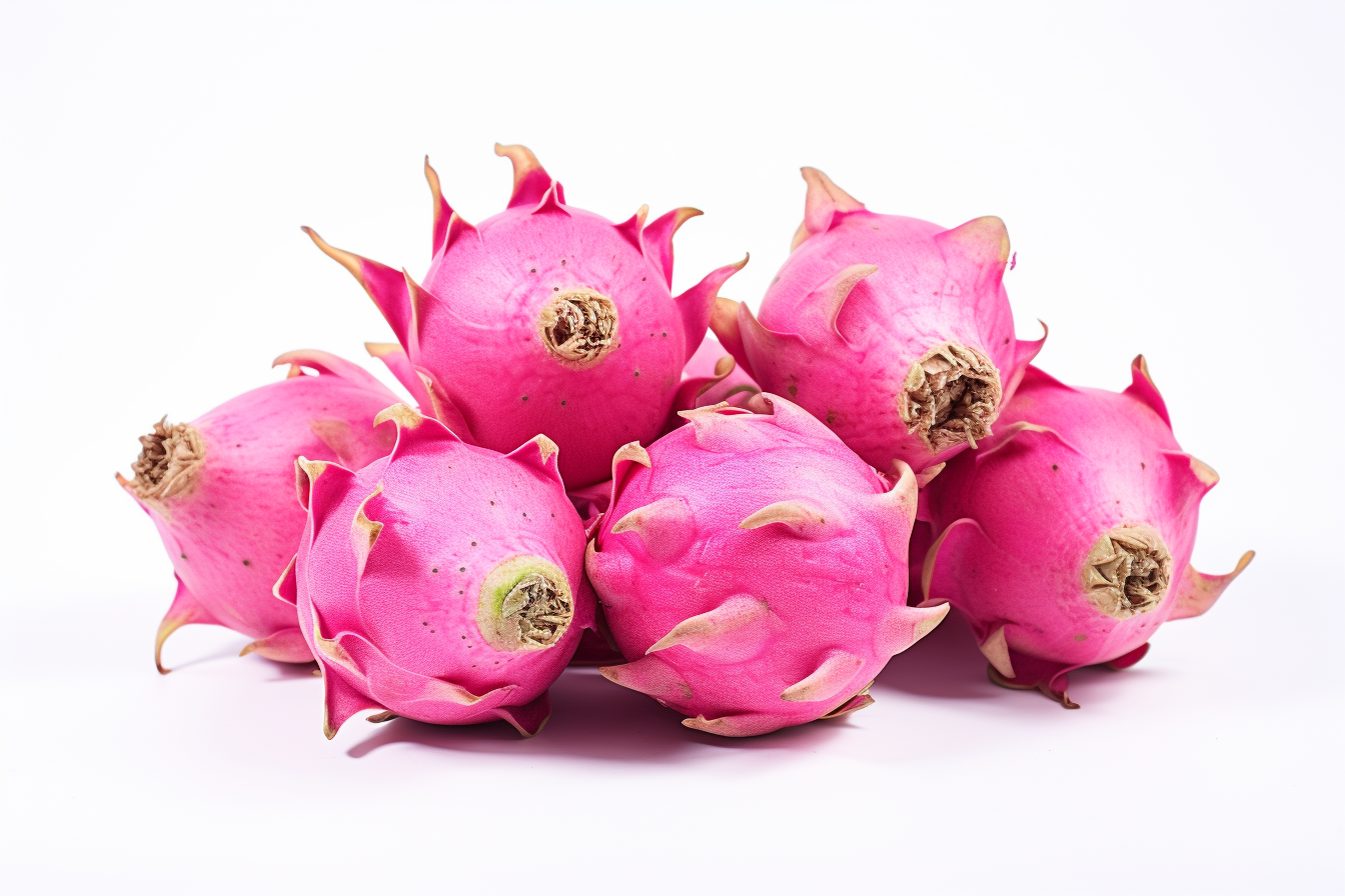 Dragon fruit isolated on white background