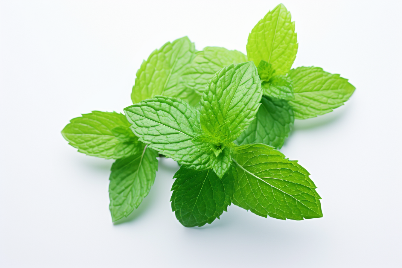 Fresh mint isolated on white background