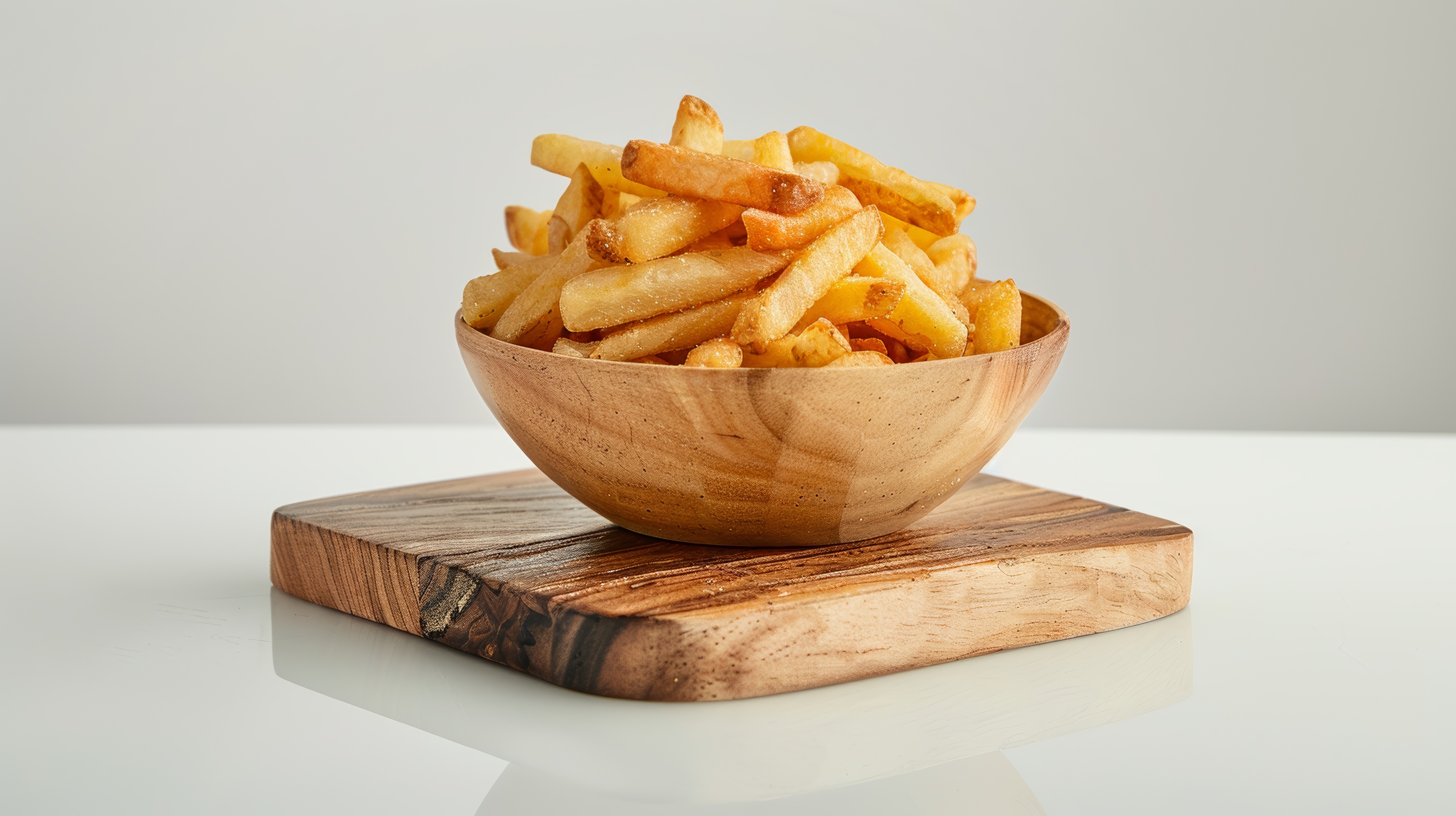 Homemade French fries in bowl