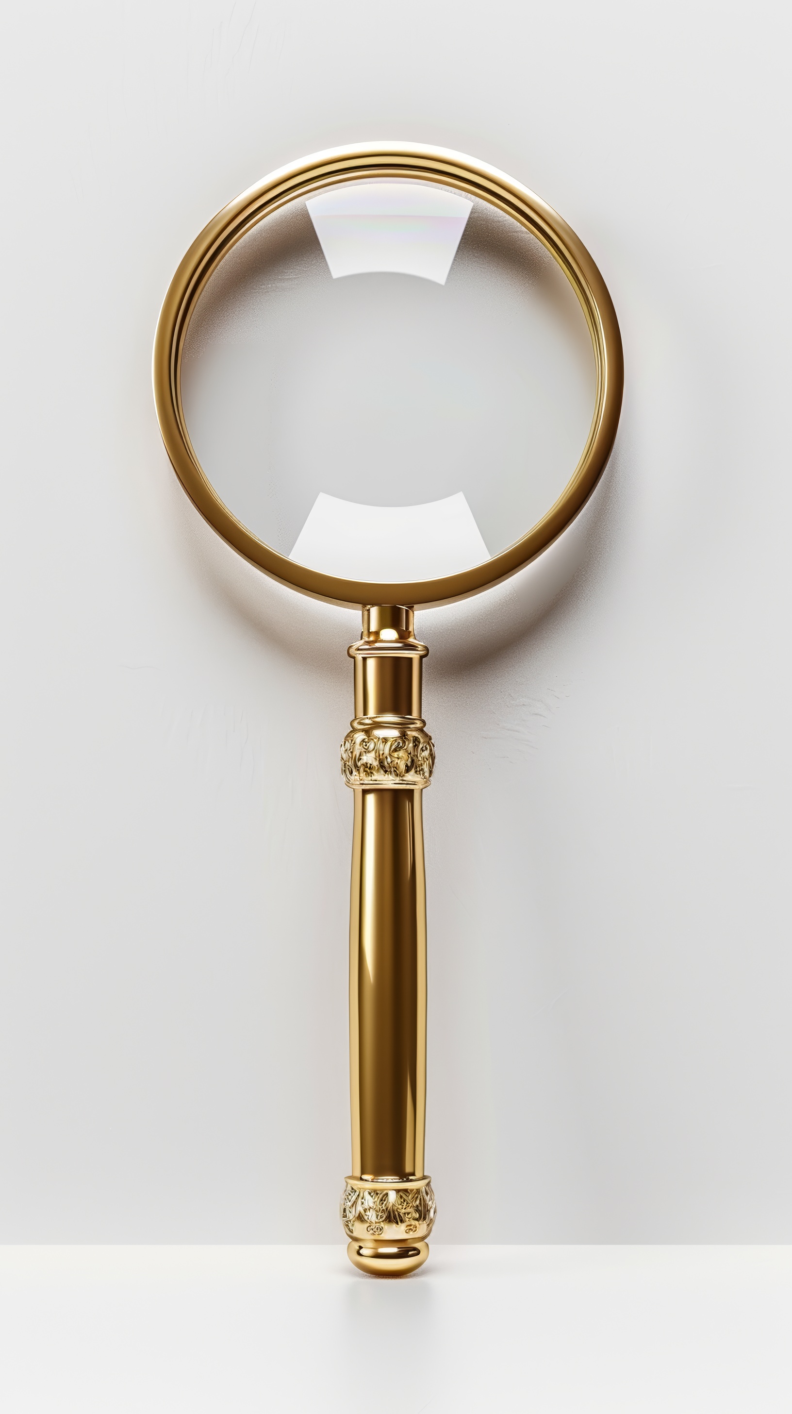 Magnifying glass isolated on white background