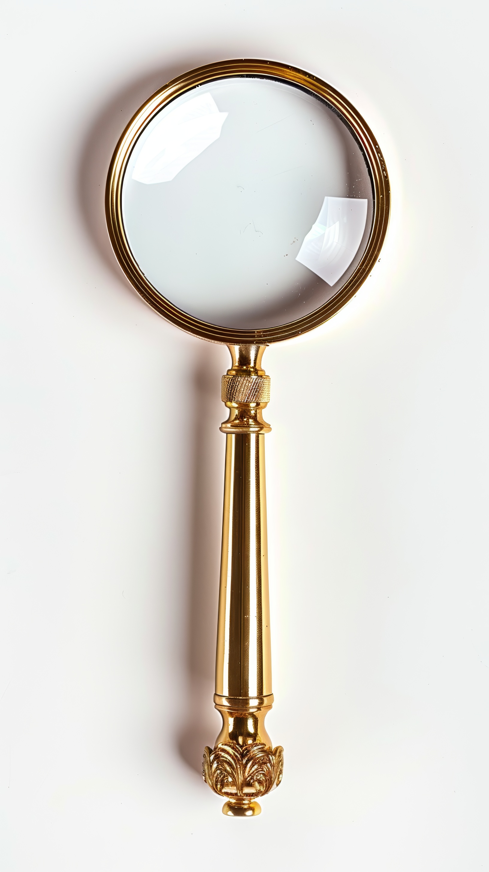 Magnifying glass isolated on white background