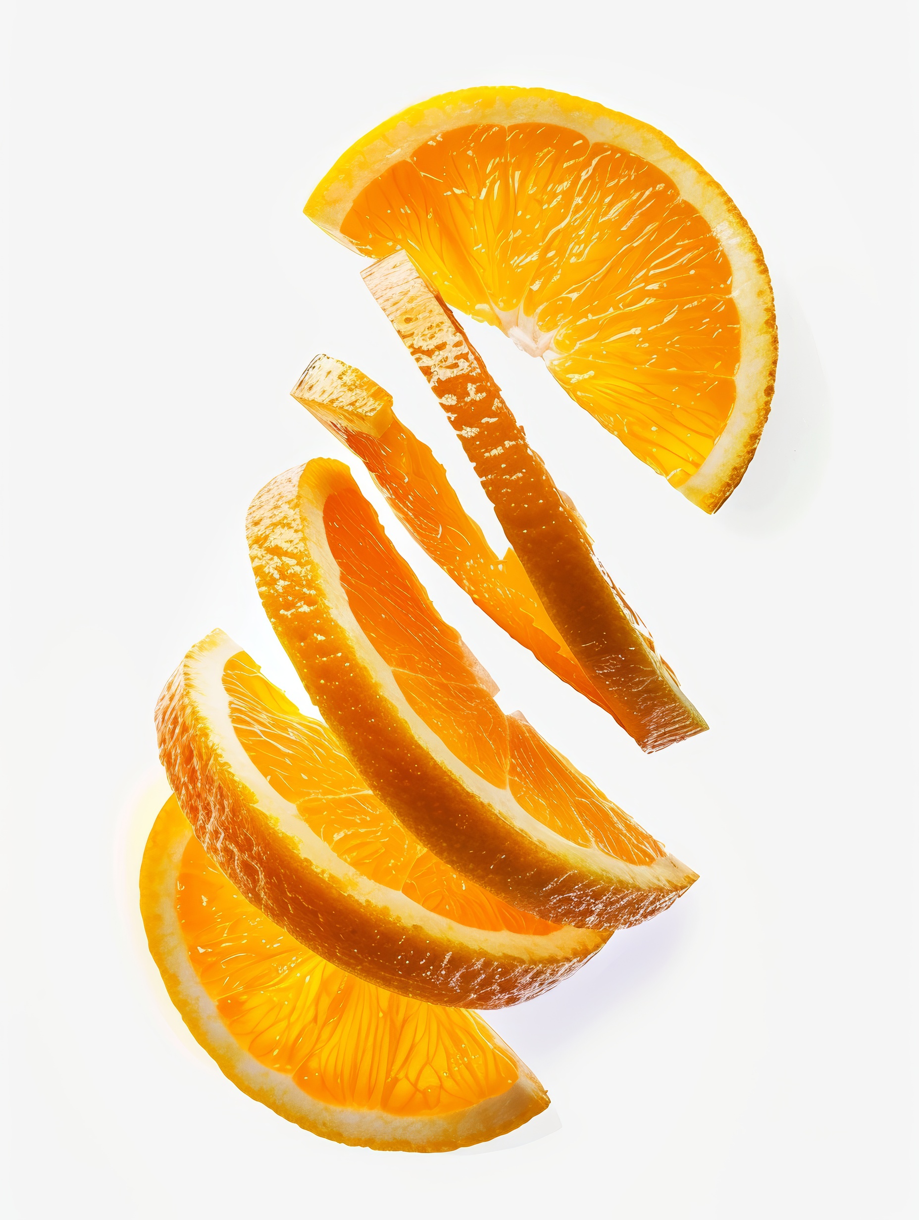 Orange fruit slice