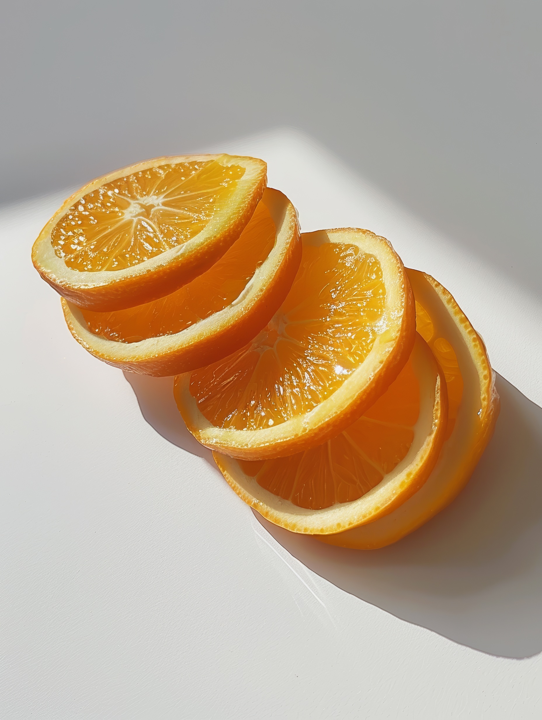 Orange fruit slice