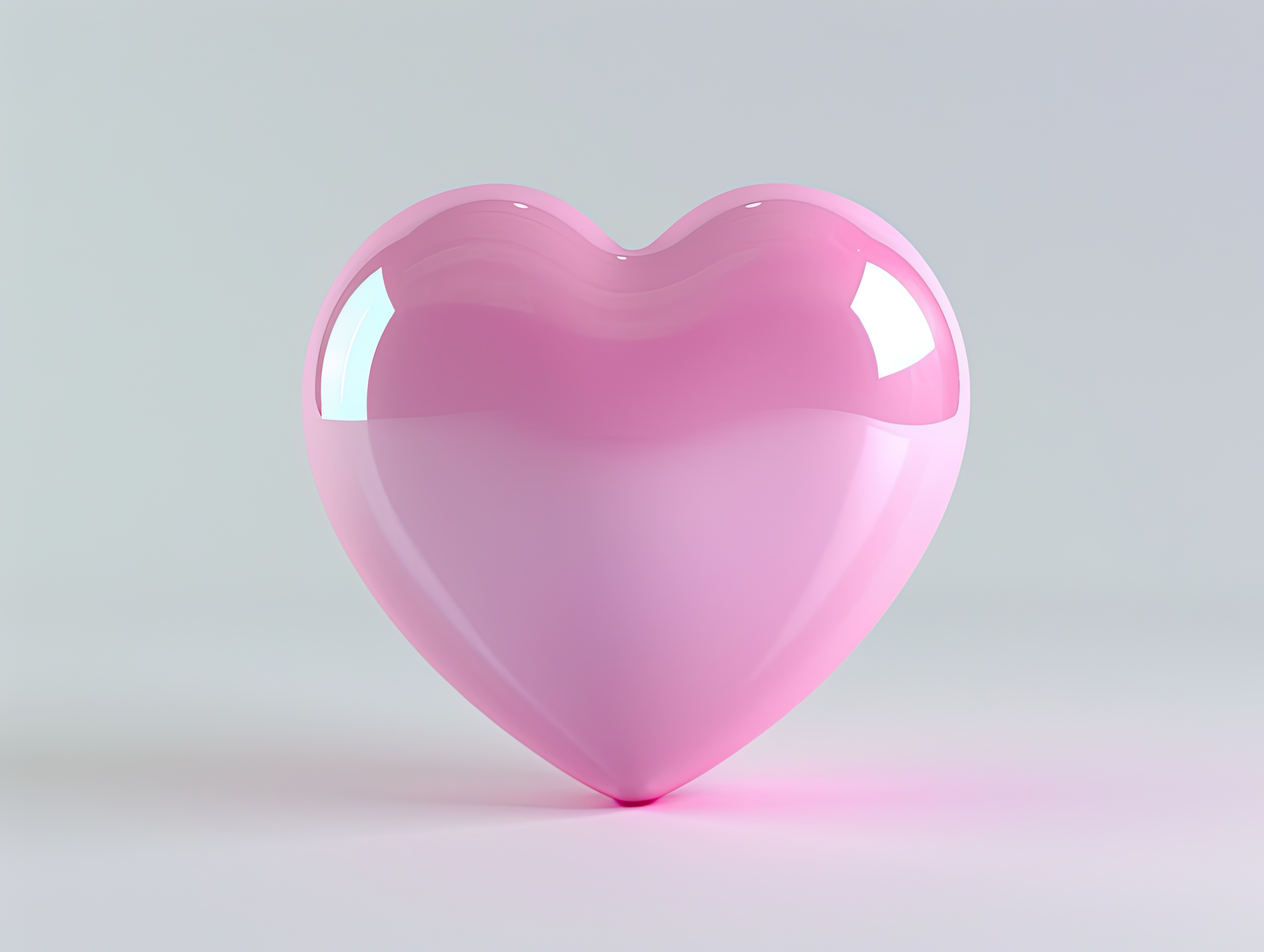 Pink heart, Love, wedding, marriage ceremony and Valentine's Day romantic celebration 3d concept