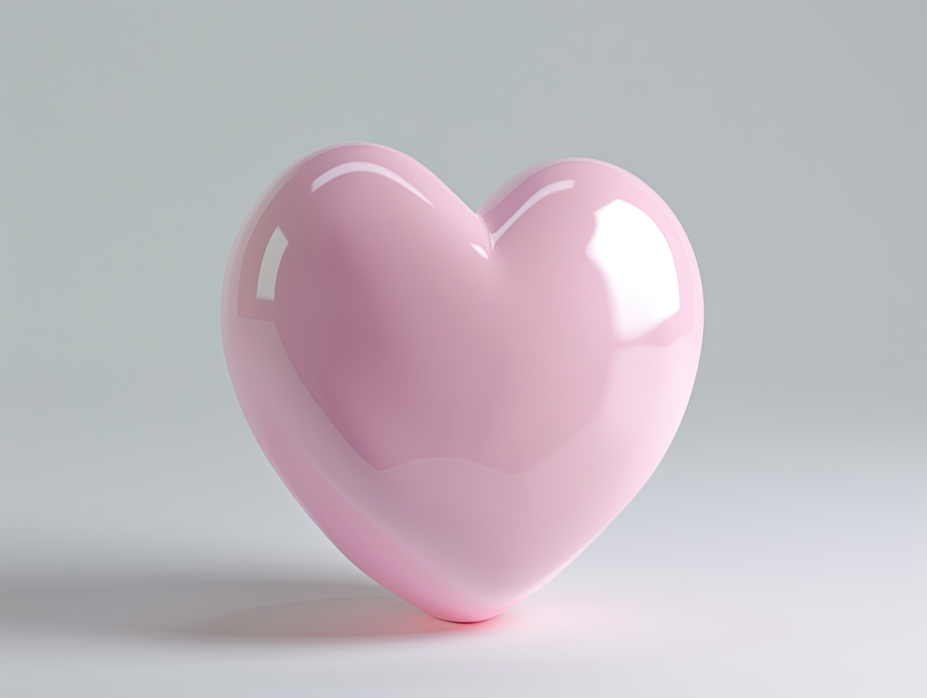 Pink heart, Love, wedding, marriage ceremony and Valentine's Day romantic celebration 3d concept