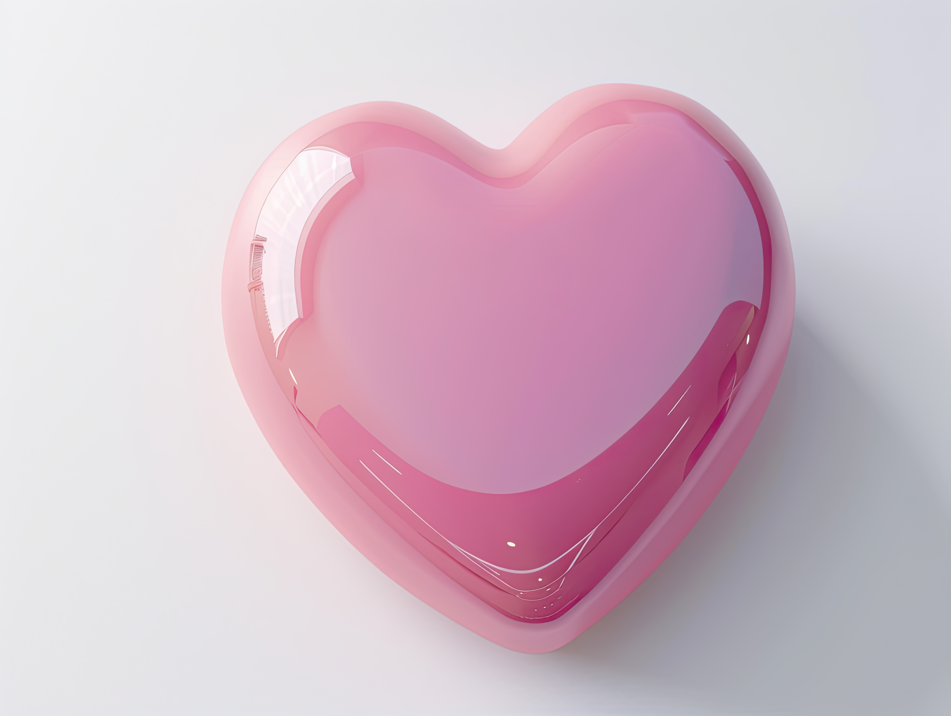 Pink heart, Love, wedding, marriage ceremony and Valentine's Day romantic celebration 3d concept