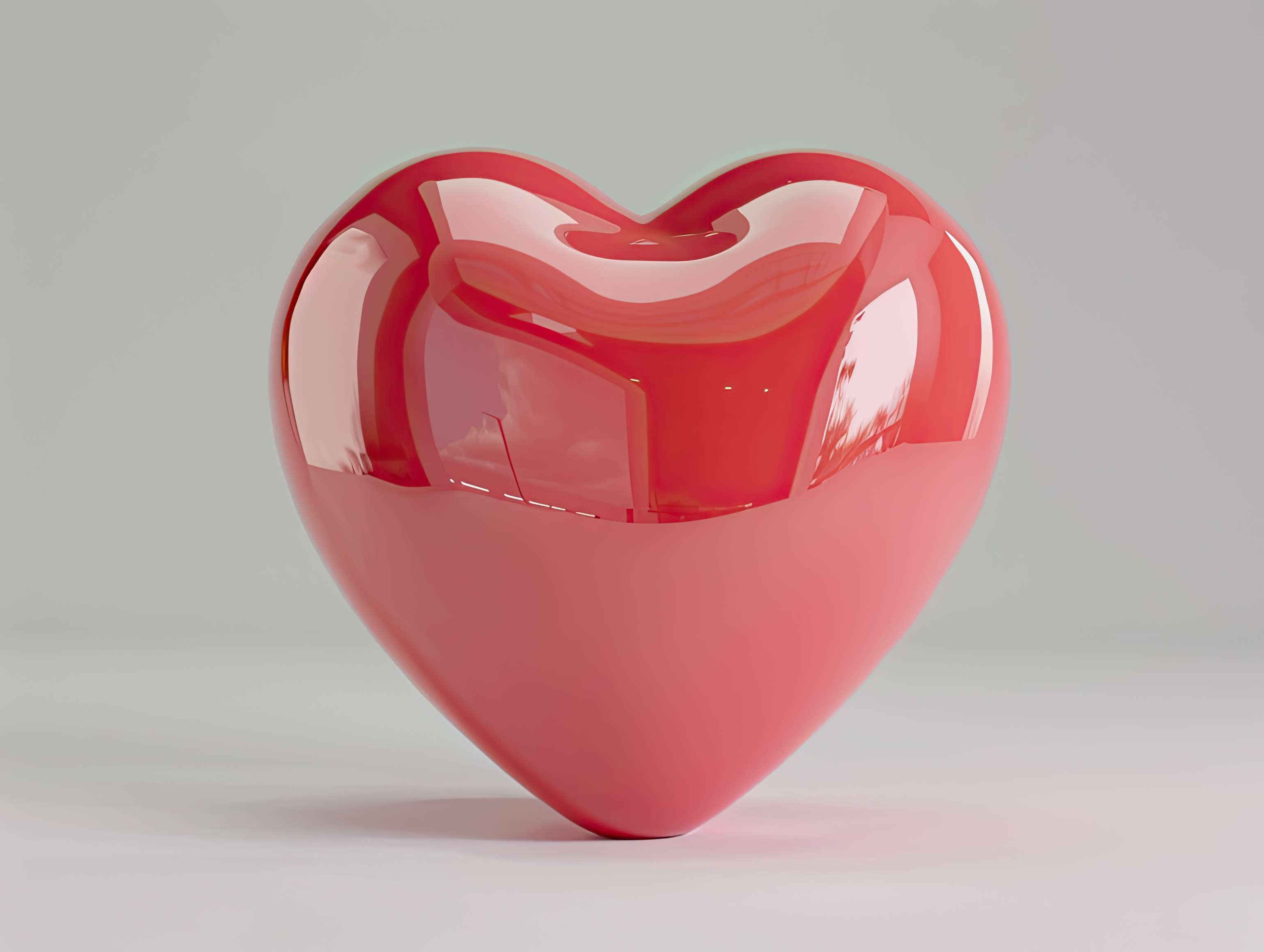 Red heart, Love, wedding, marriage ceremony and Valentine's Day romantic celebration 3d concept