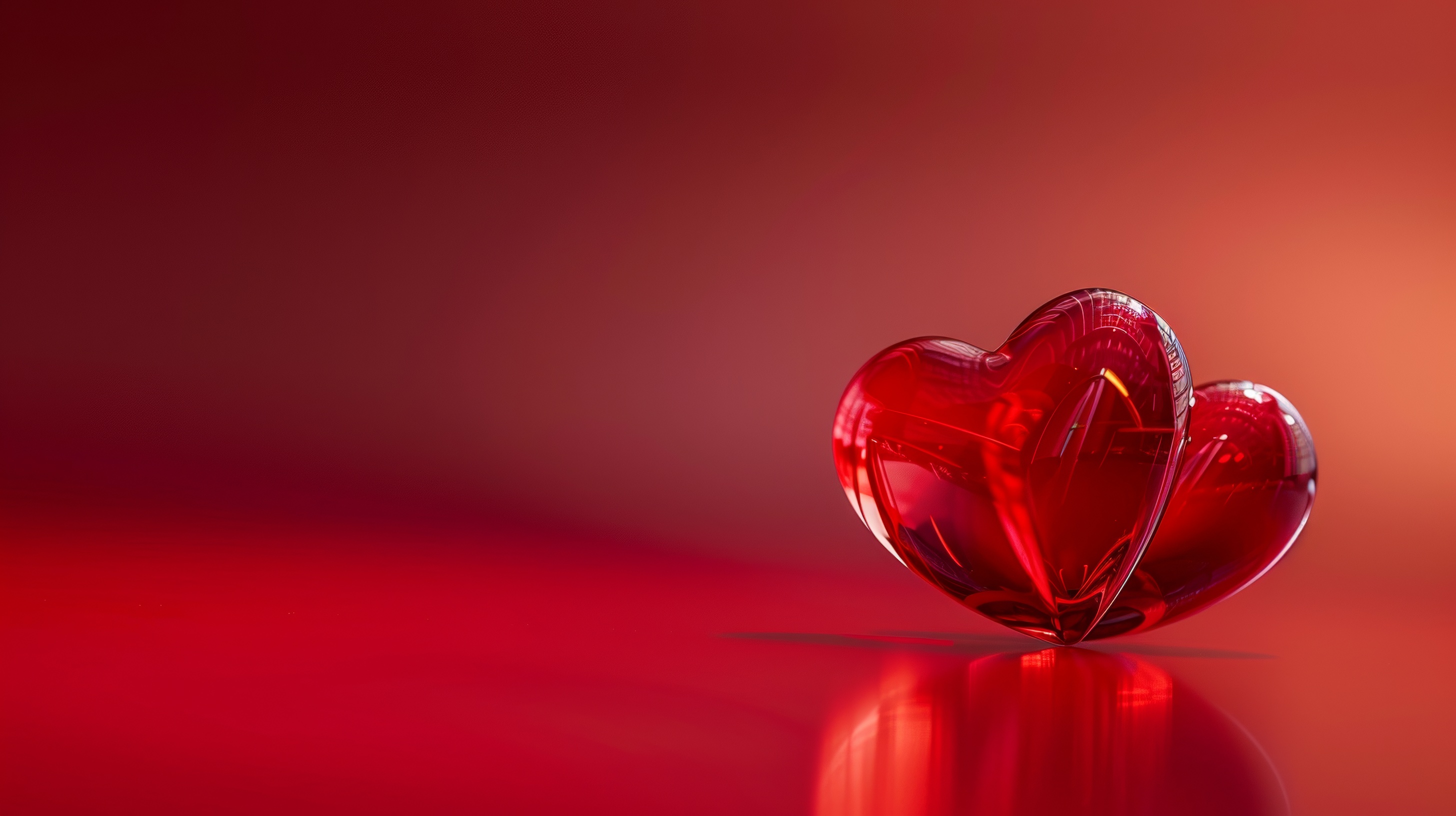 Valentine's Day Background. Abstract Red Heart