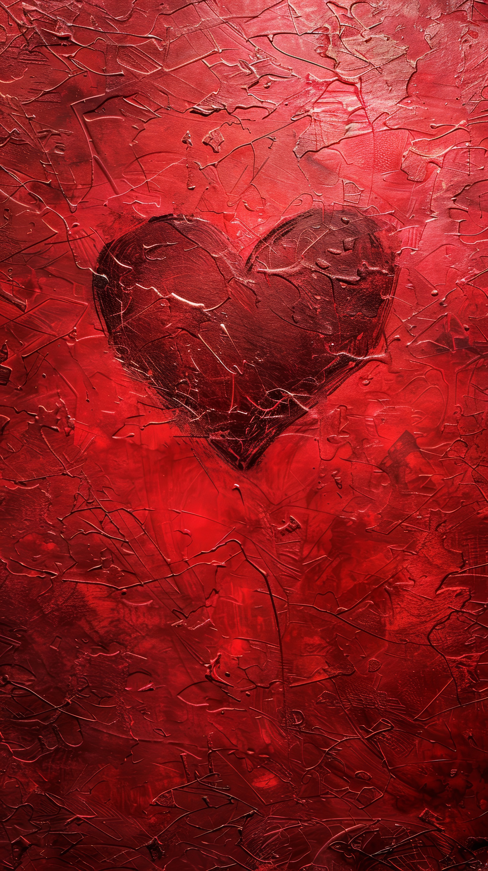 Valentine's Day Background. Abstract Red Heart