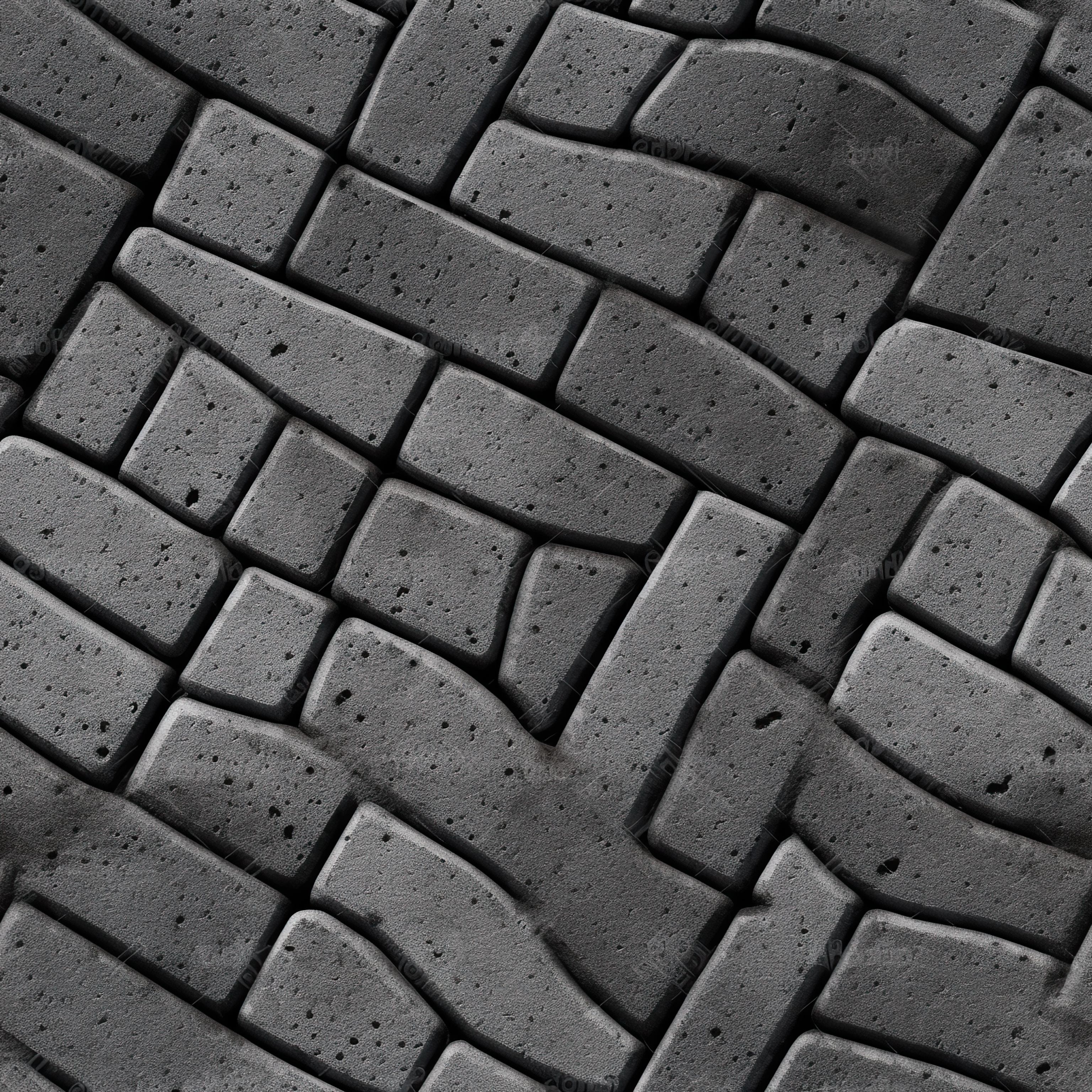 the texture of asphalt paving stones, stone road